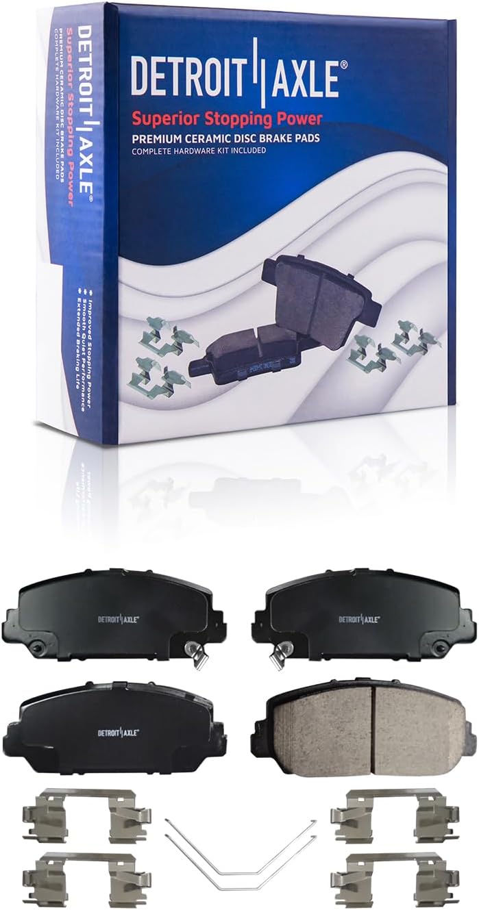 Detroit Axle - Front Ceramic Brake Pads for Acura RDX RLX ILX Honda Civic - Main Image