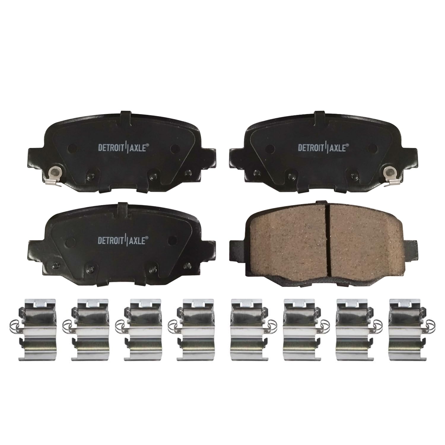 Detroit Axle - Rear Ceramic Brake Pads for 2015 2016-2021 200 Jeep Cherokee - 4