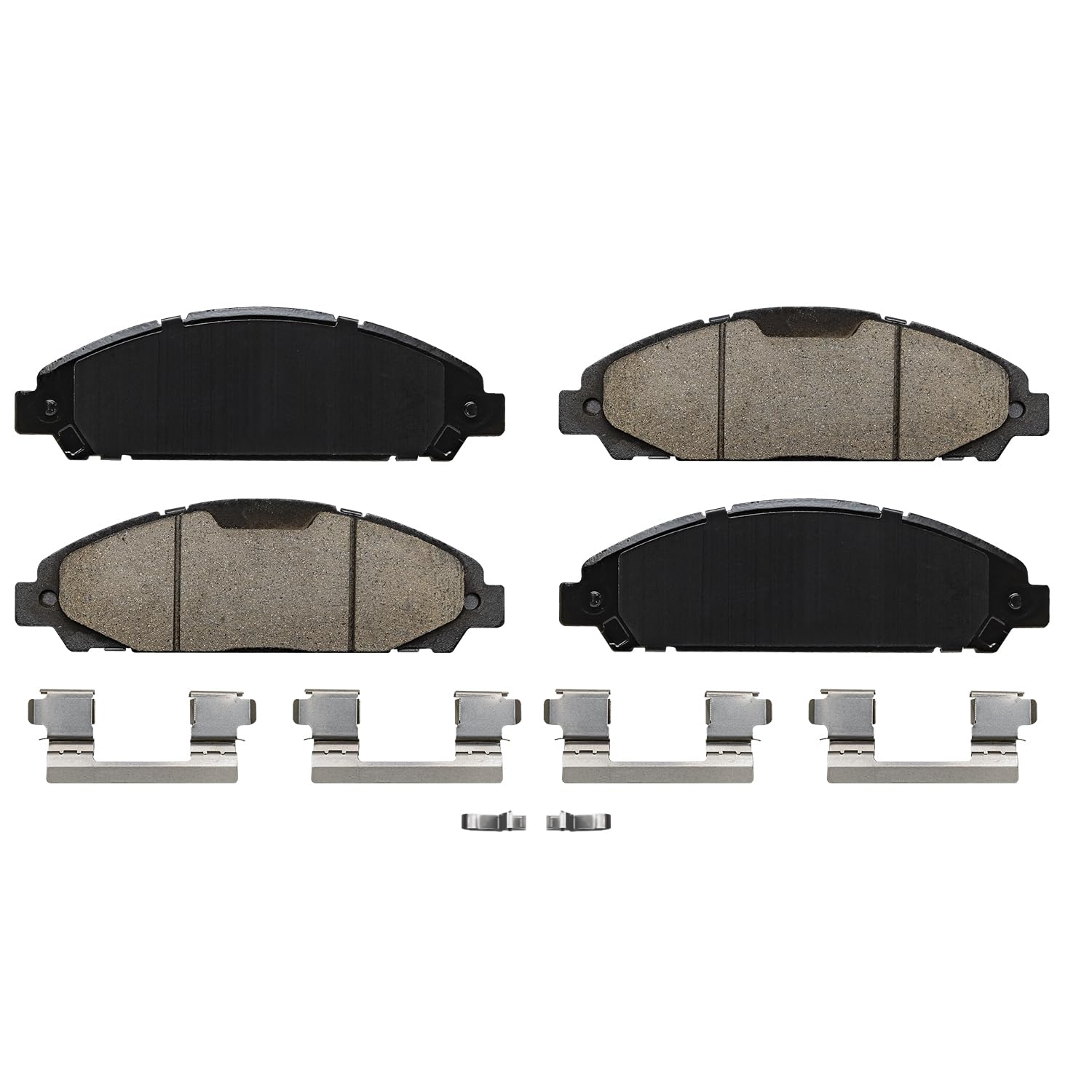 Detroit Axle - Front Ceramic Brake Pads for 2015 2016 2017-2022 Ford Mustang - 4