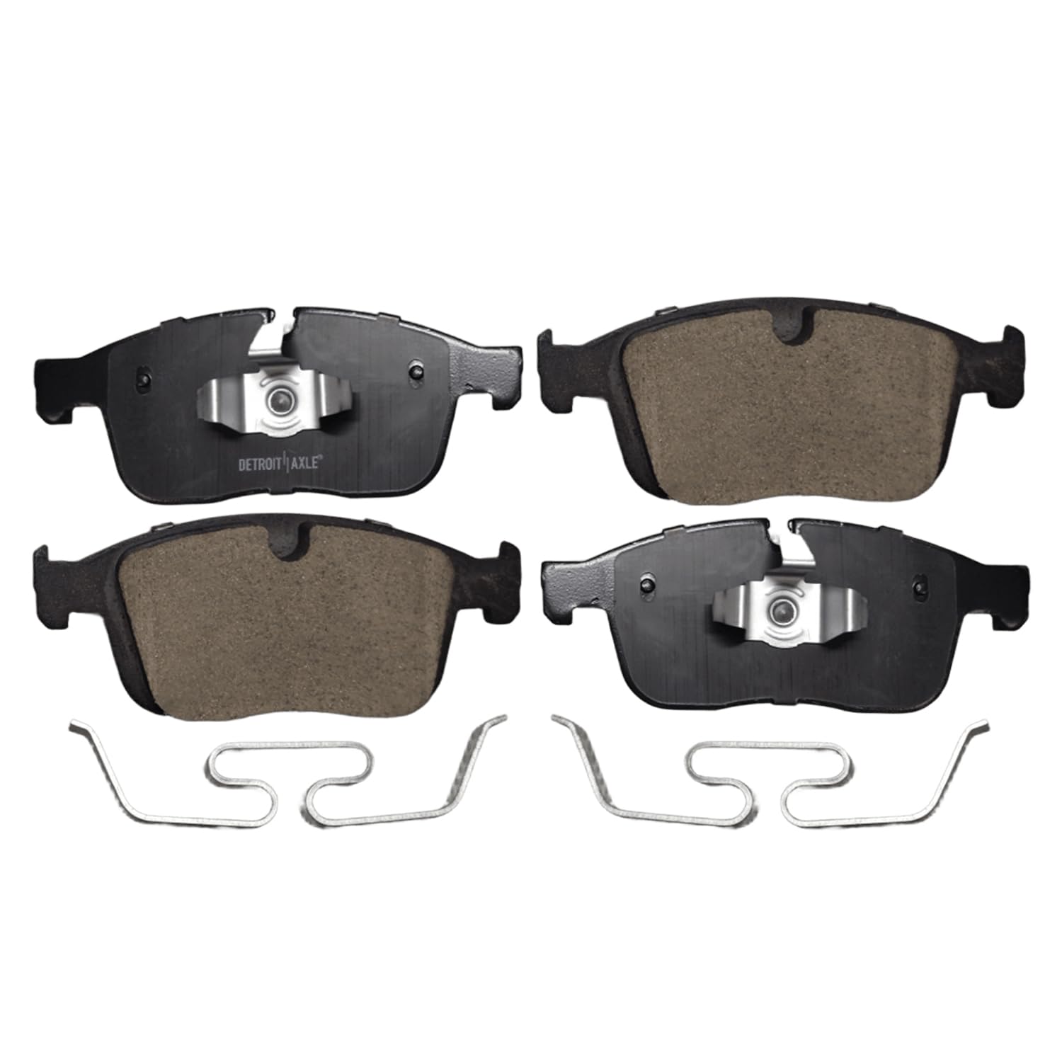 Detroit Axle - Front Ceramic Brake Pads for 2016-2017 Volvo XC60 - 4