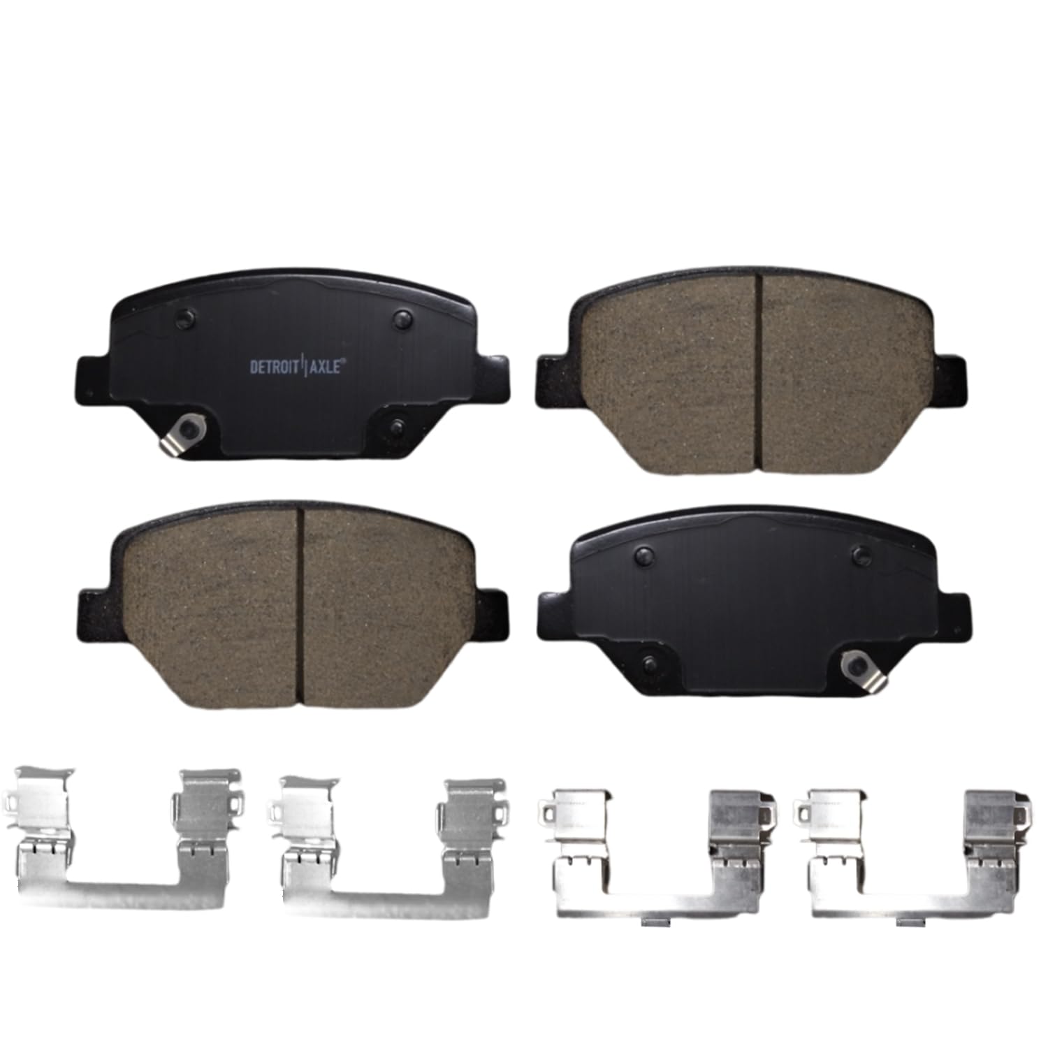 Detroit Axle - Front Ceramic Brake Pads for Camaro Equinox Terrain LaCrosse XT4 - 4