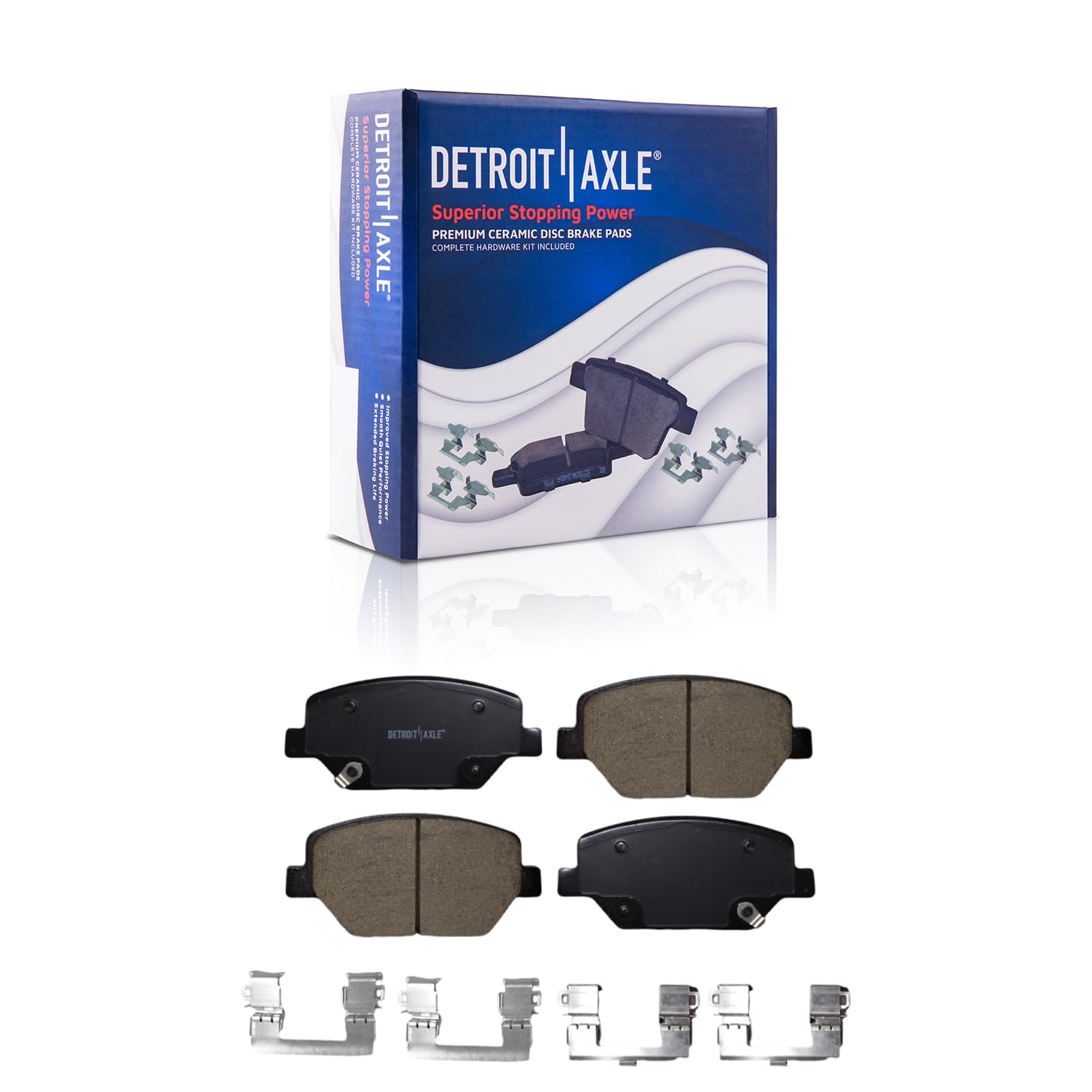 Detroit Axle - Front Ceramic Brake Pads for Camaro Equinox Terrain LaCrosse XT4 - Main Image