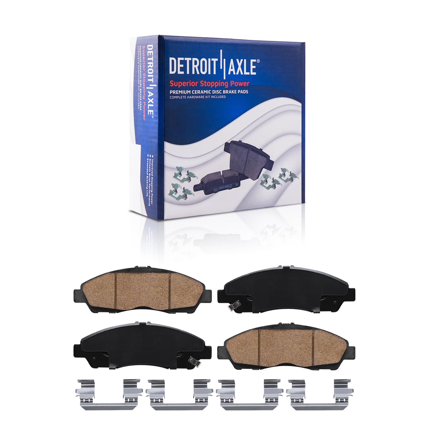 Detroit Axle - Front Brake Pads for Chevy Traverse Blazer Acadia Enclave XT5 XT6 - Main Image