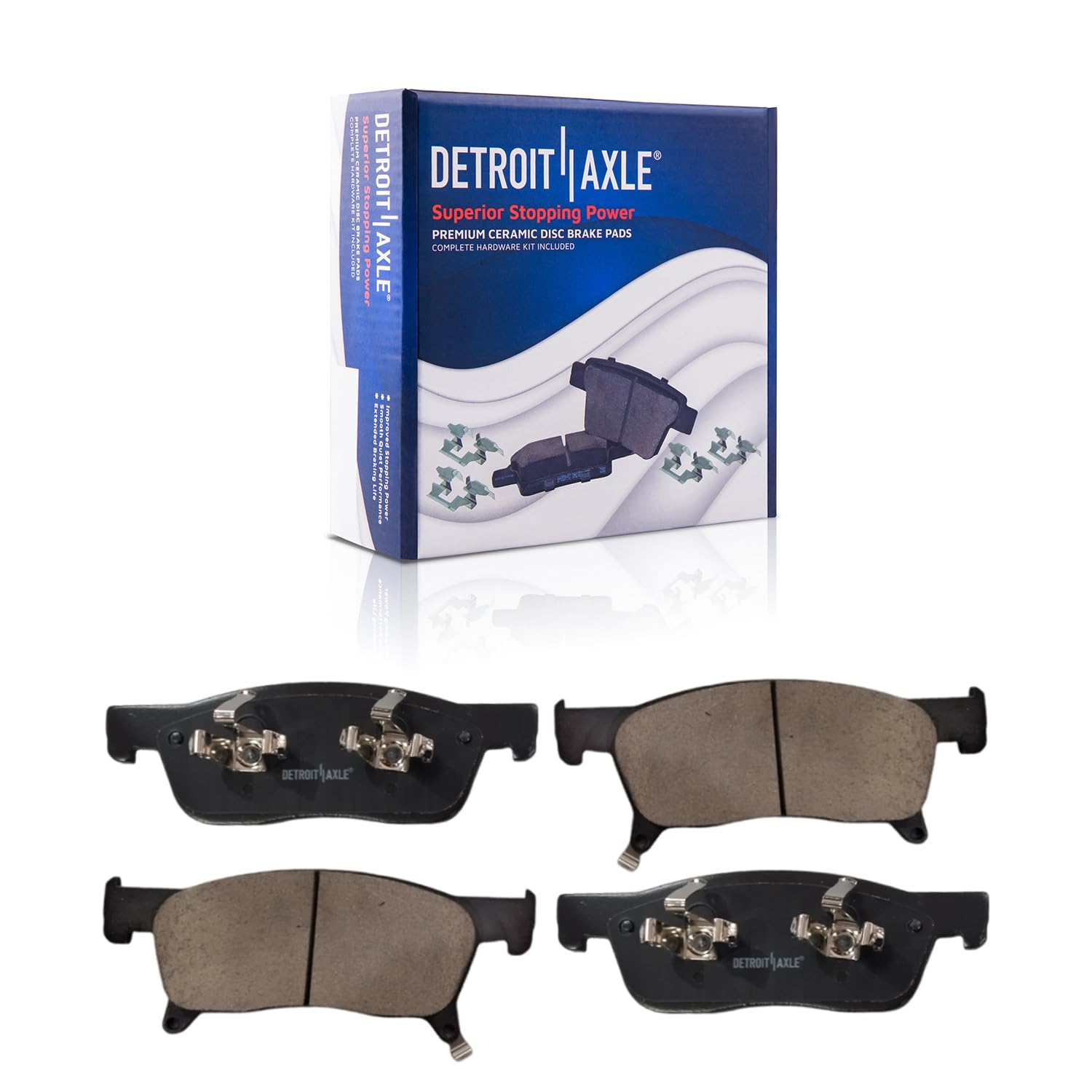 Detroit Axle - Front Ceramic Brake Pads for 2019-2023 Subaru Ascent - Main Image