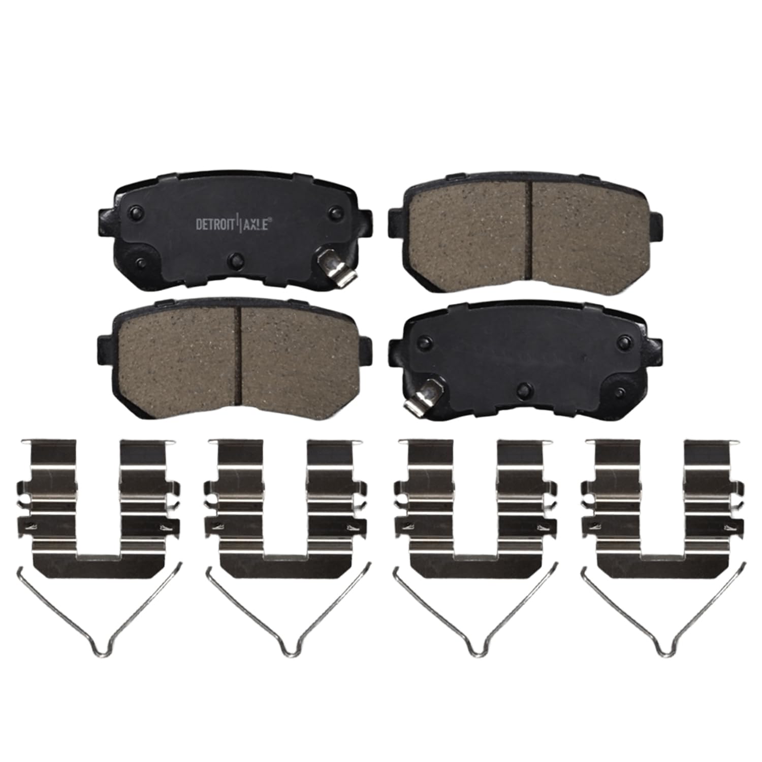 Detroit Axle - Rear Ceramic Brake Pads for 2018-2023 Hyundai Kona Kia Seltos - 4