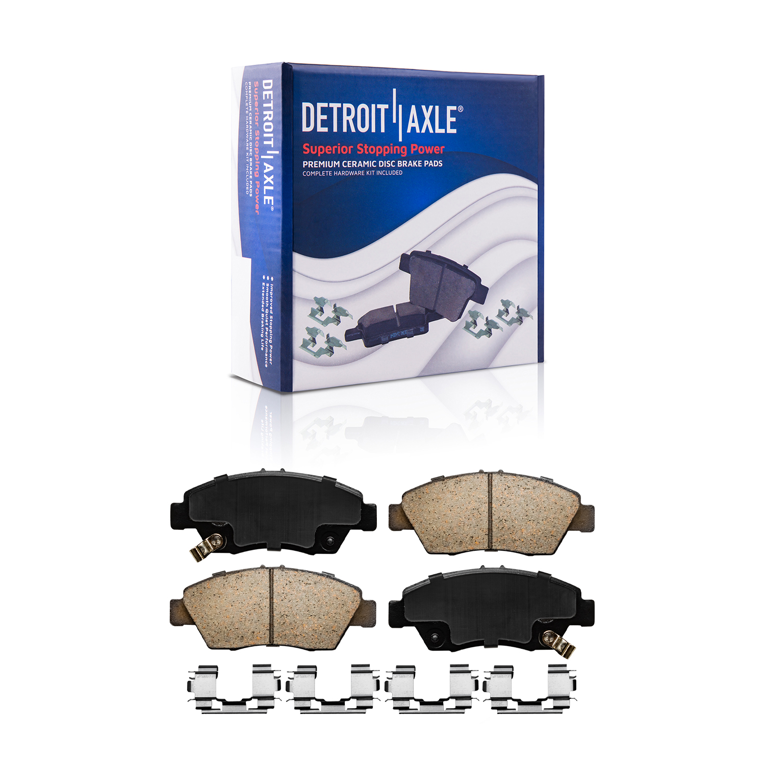 Detroit Axle - Front Rear Drilled Rotors and Ceramic Brake Pads for Civic RSX — image 6