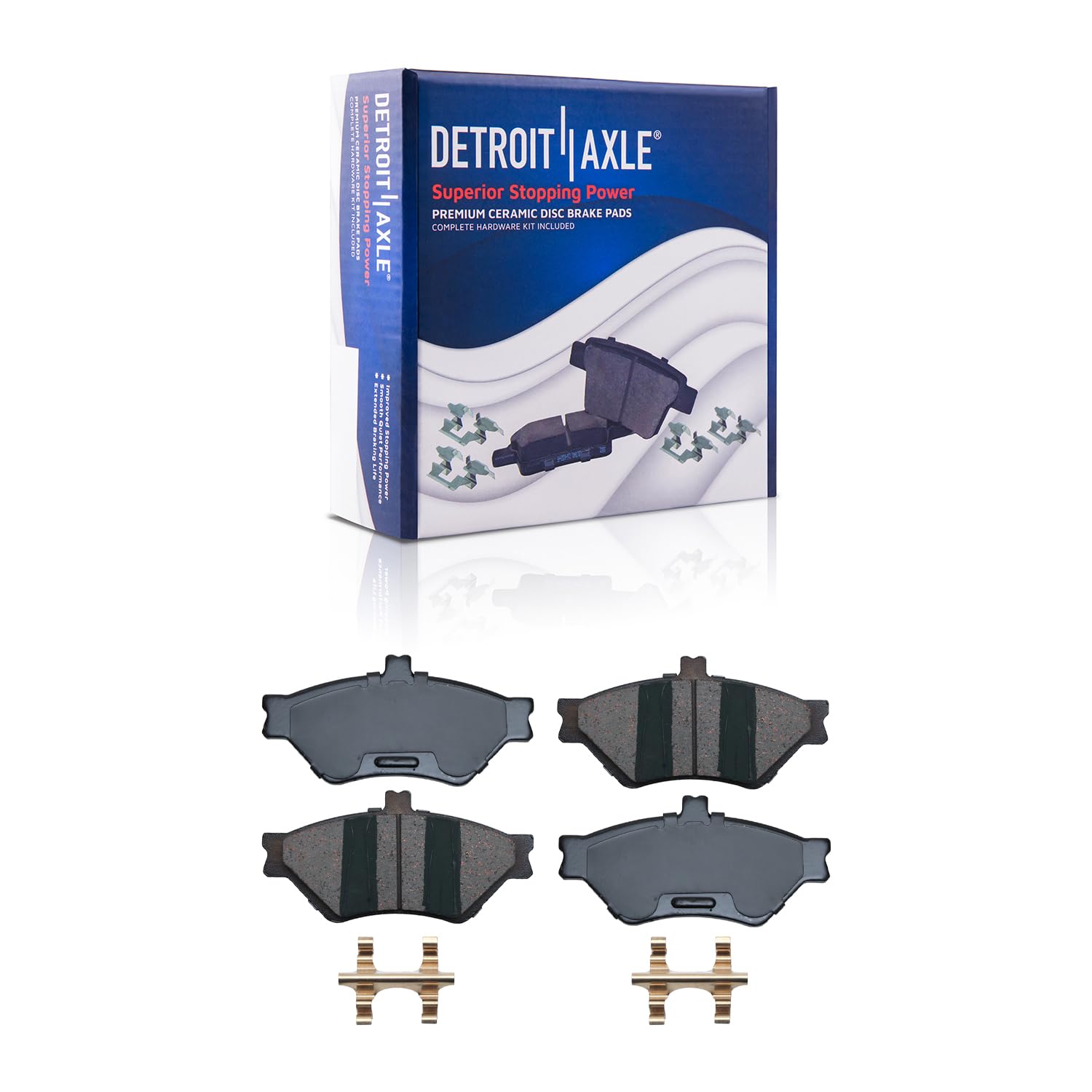 Detroit Axle - Front Brake Pads for Ford Crown Victoria Grand Marquis Town Car - Main Image
