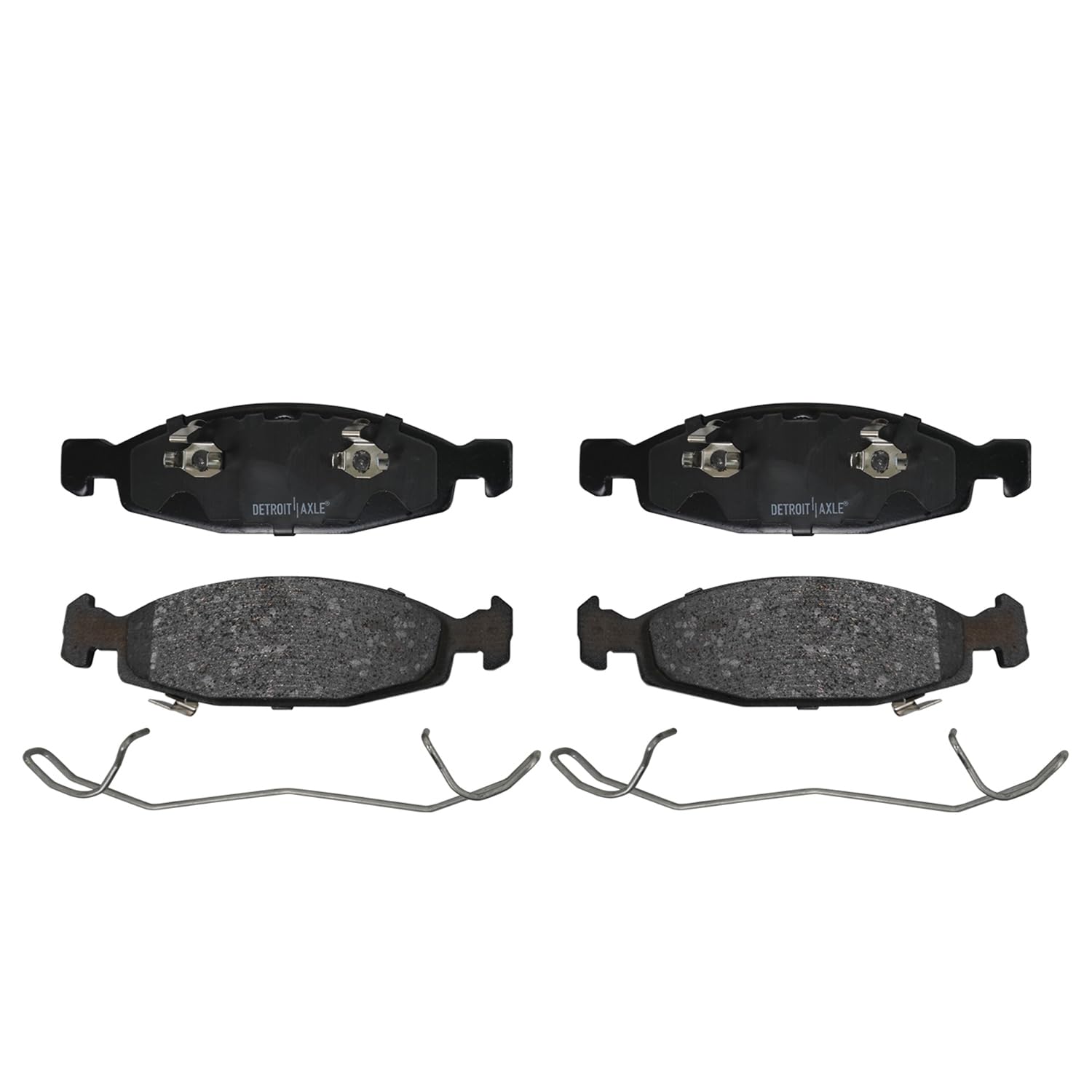 Detroit Axle - Front Brake Pads for 1999 2000 2001 2002 Jeep Grand Cherokee - 4