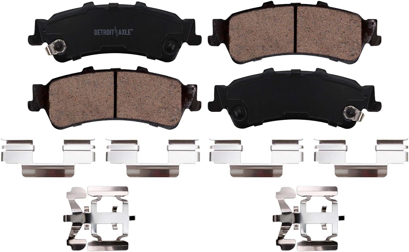 Detroit Axle - Rear Brake Pads for Silverado Sierra 1500 Safari Yukon Astro DTS - 4