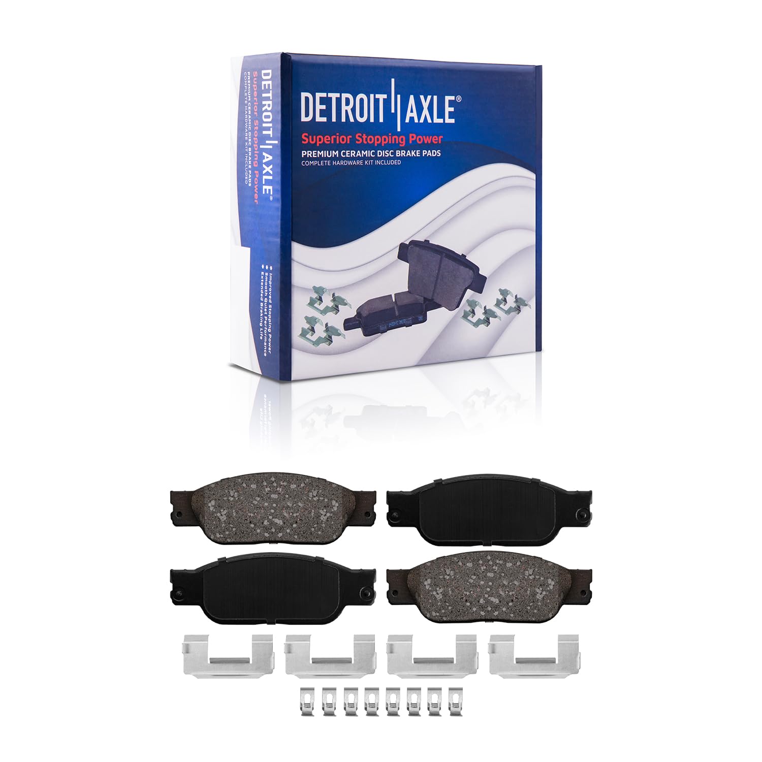 Detroit Axle - Front Brake Pads for Ford Thunderbird Jaguar S-Type Lincoln LS - Main Image