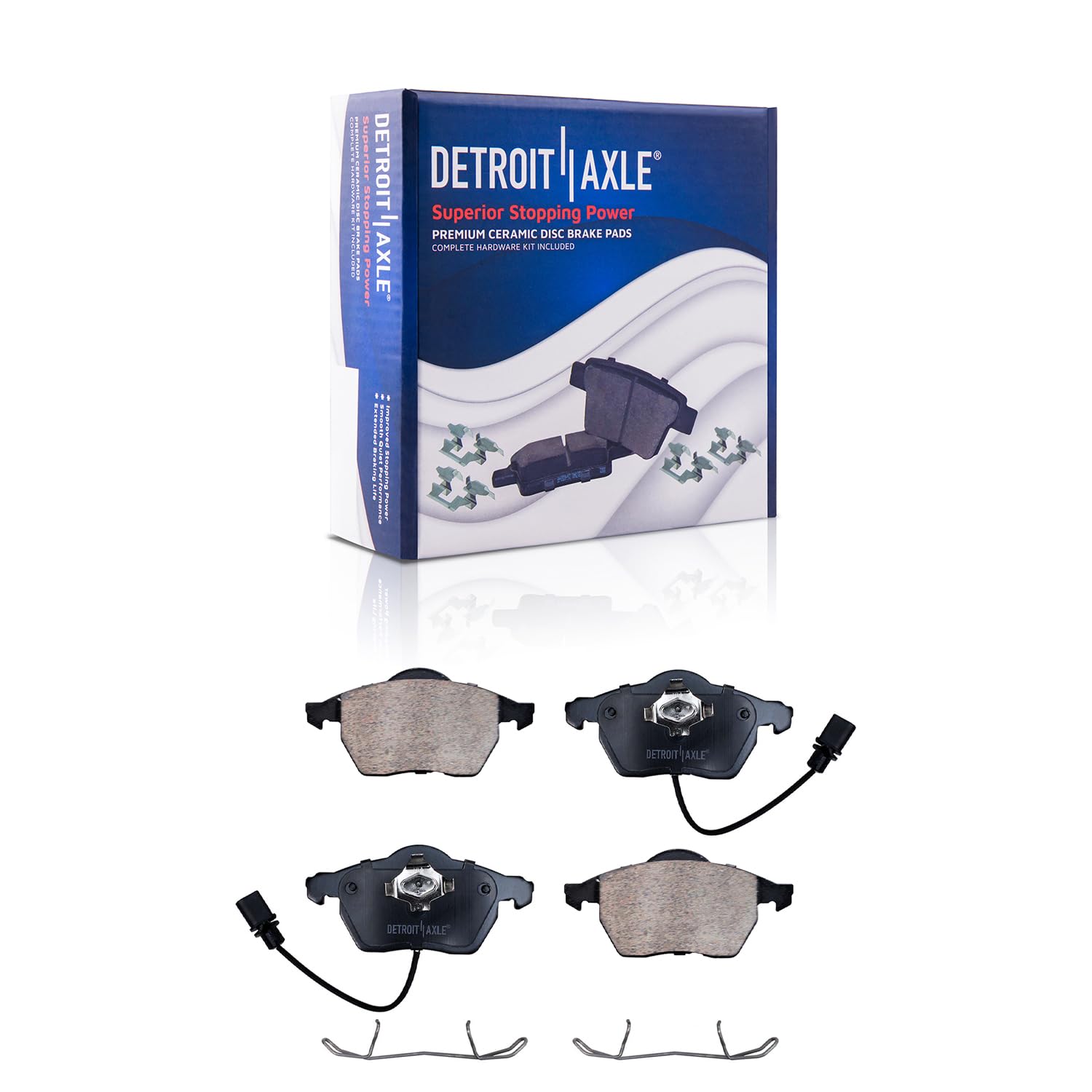 Detroit Axle - Front Brake Pads for Audi A4 A6 A8 Quattro S6 Volkswagen Passat - Main Image