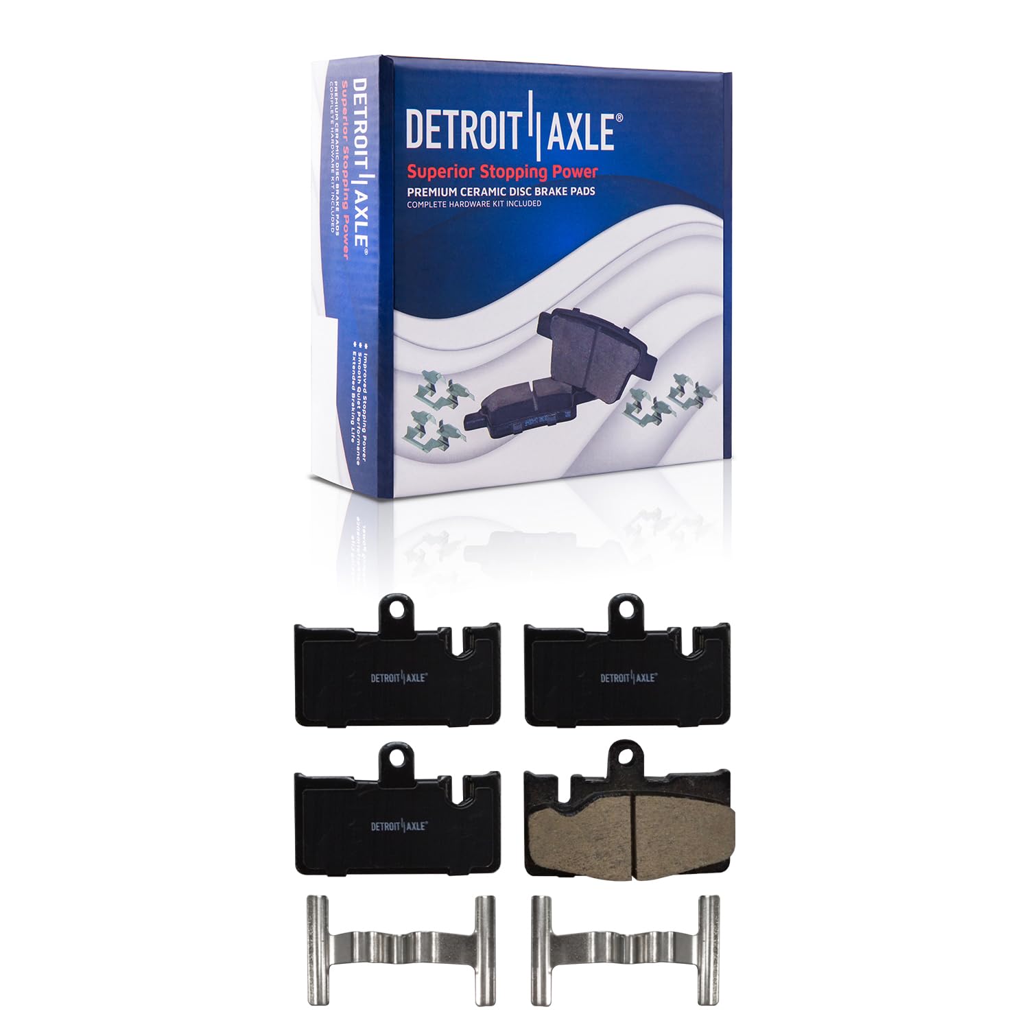 Detroit Axle - Rear Brake Pads for 2001 2002 2003 2004 2005 2006 Lexus LS430 - Main Image