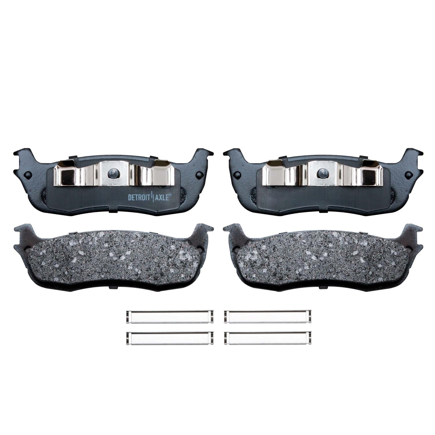 Detroit Axle - Rear Ceramic Brake Pads for Ford Expedition Lincoln Town Car - 4