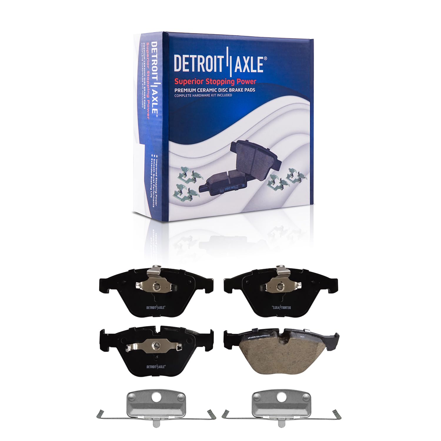 Detroit Axle - Front Brake Pads for BMW 323i 328i 335i xDrive 335d 335xi 525i - Main Image