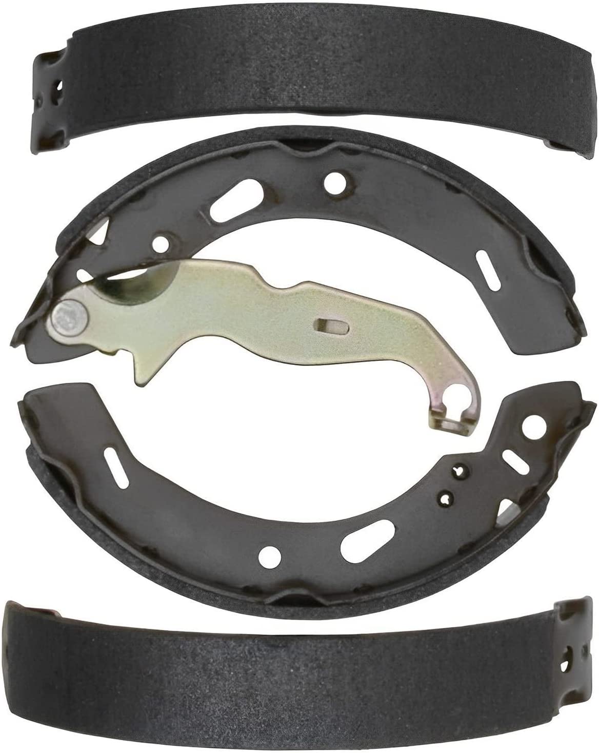 Detroit Axle - Rear Brake Shoes for 2011 2012 2013 2014-2019 Ford Fiesta - 8