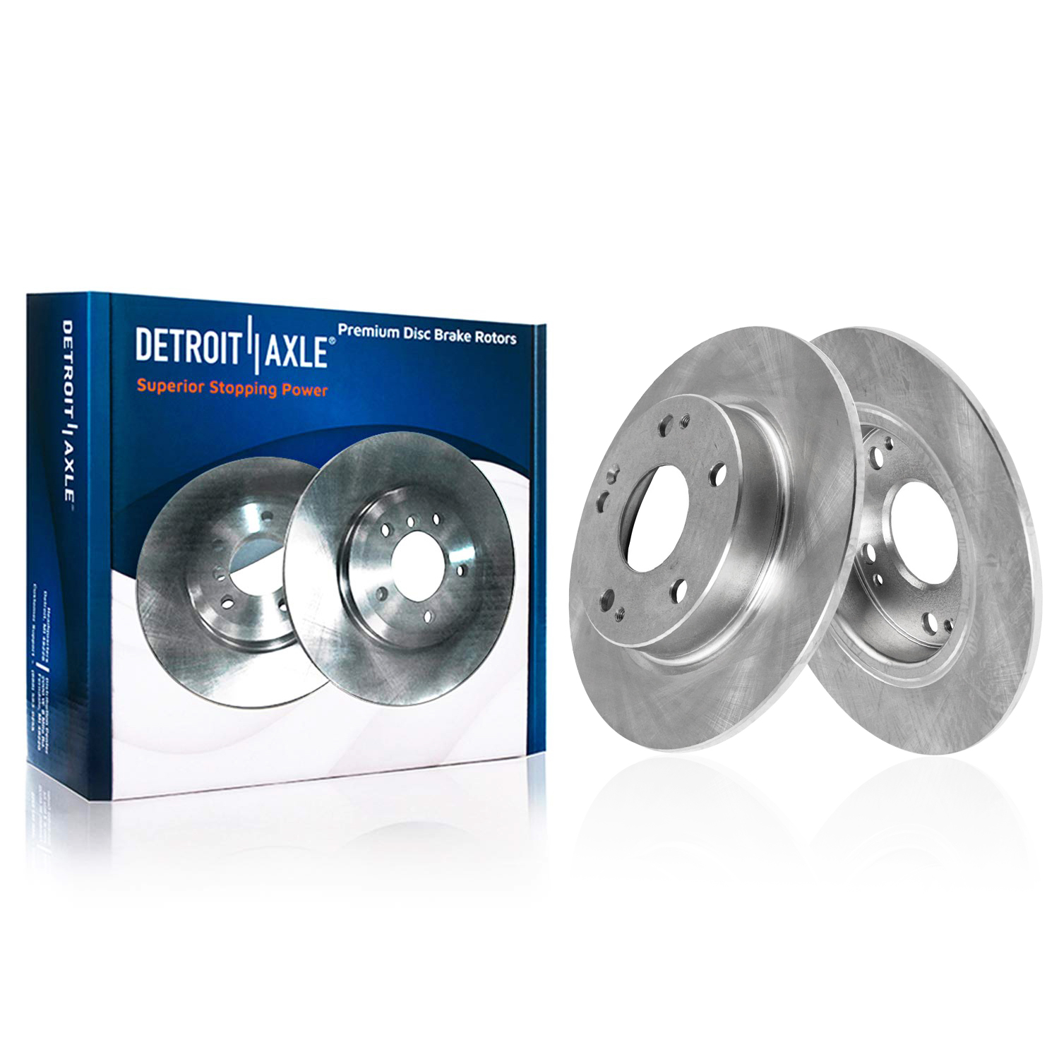 Detroit Axle - Rear Disc Brake Rotors for Honda Civic Insight - Main Image