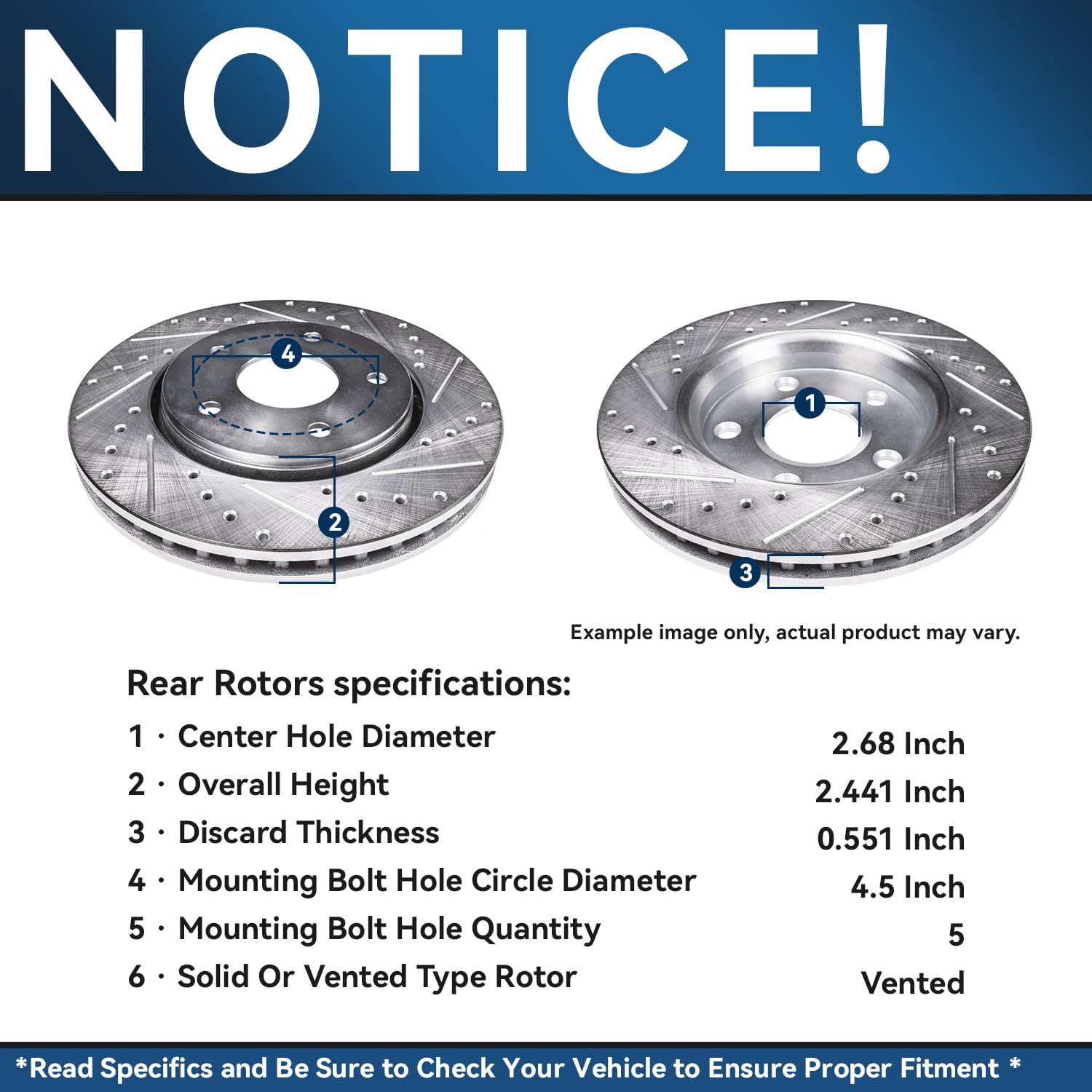 Detroit Axle - 308mm Rear Drilled Brake Rotors for Murano Quest FX35 M37 Q50 - 4