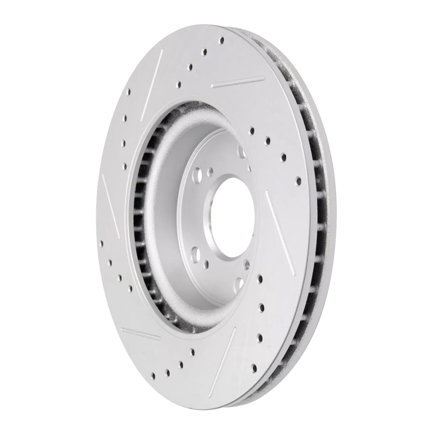 Detroit Axle - FWD Front Drilled Slotted Brake Rotors for 2012-2016 Honda CR-V - 6