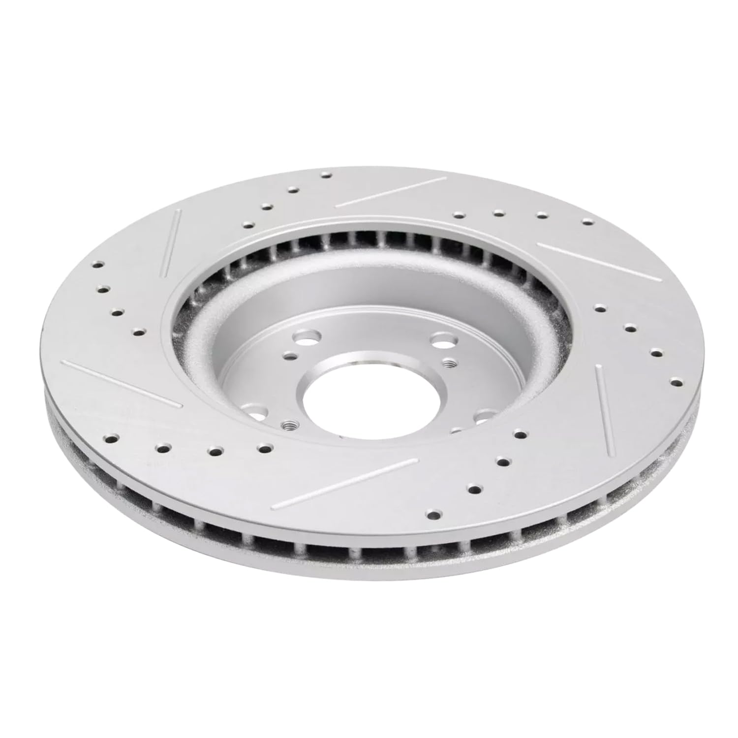 Detroit Axle - FWD Front Drilled Slotted Brake Rotors for 2012-2016 Honda CR-V - 8