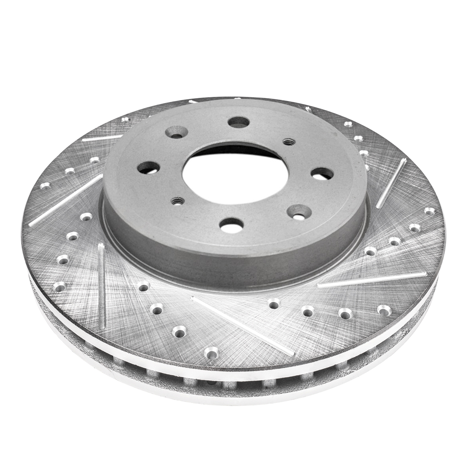 Detroit Axle - Front Drilled and Slotted Brake Rotors for 2014-2020 Honda Fit - 7
