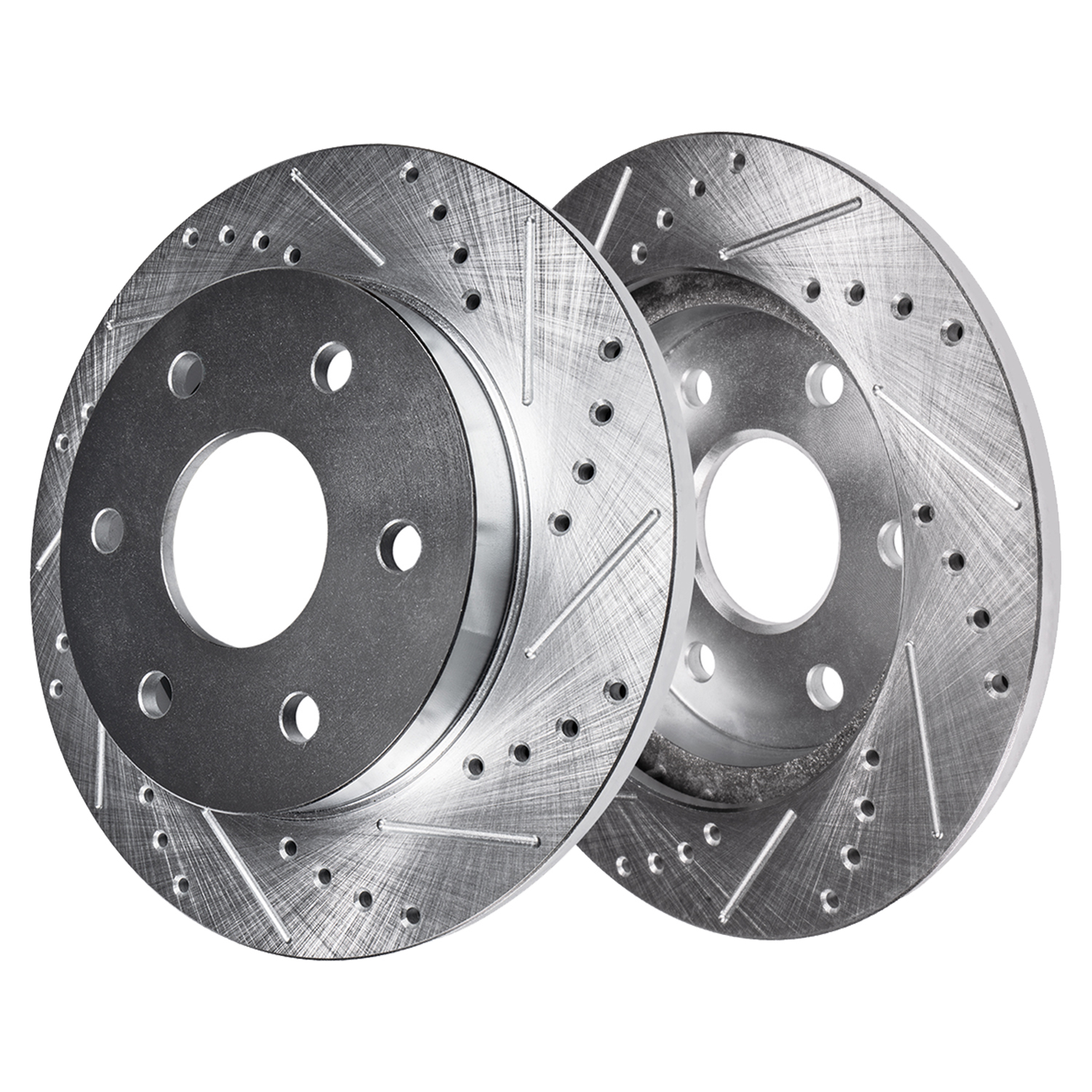 Detroit Axle - Rear Drilled Brake Rotors for Sprinter 1500 2500 3500 3500XD 4500 - 4