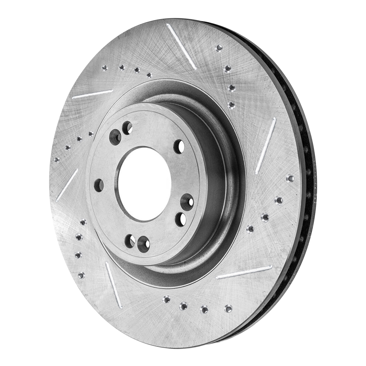 Detroit Axle - Front Drilled Slotted Brake Rotors for 2009-2011 Hyundai Genesis - 5