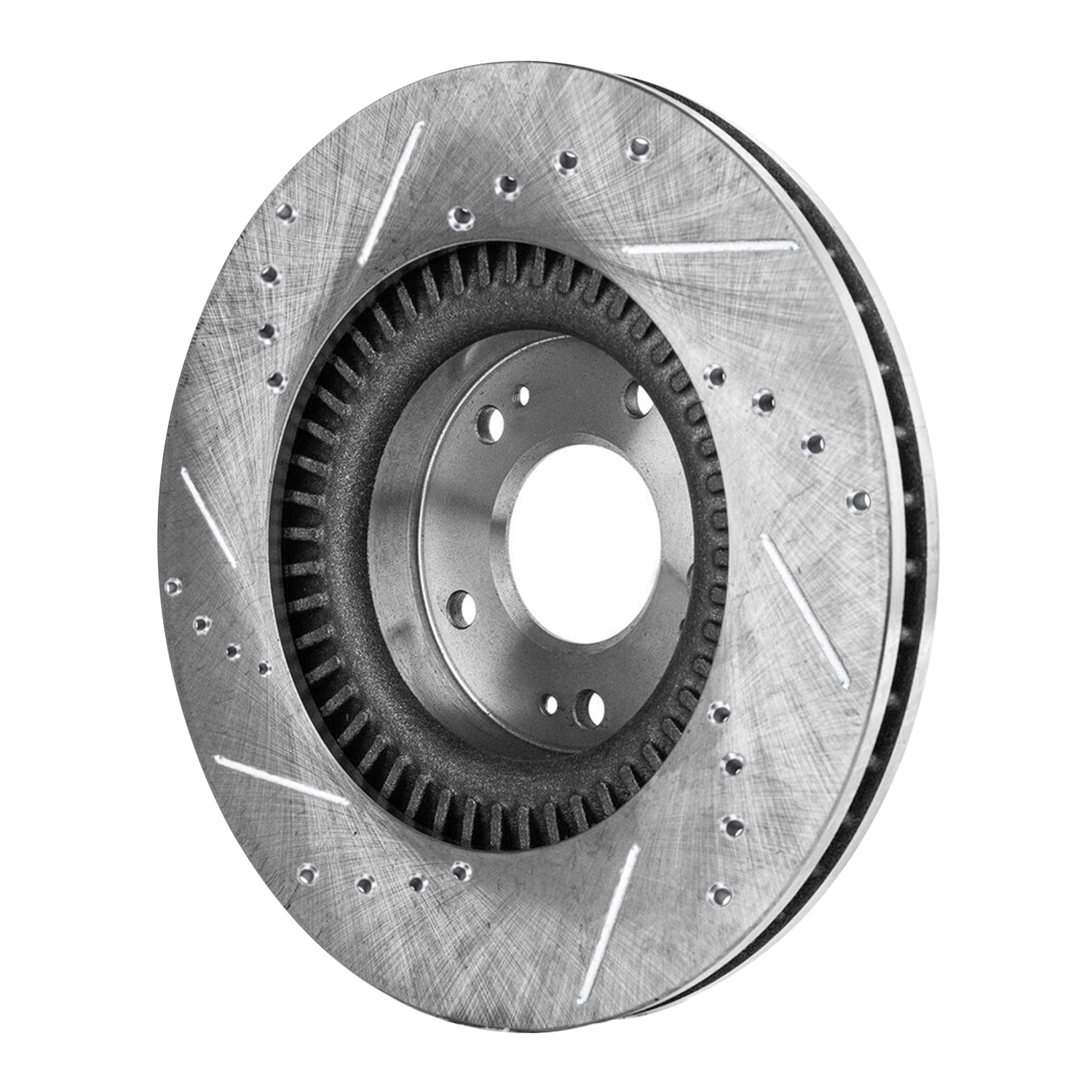 Detroit Axle - Front Drilled Slotted Brake Rotors for 2009-2011 Hyundai Genesis - 6