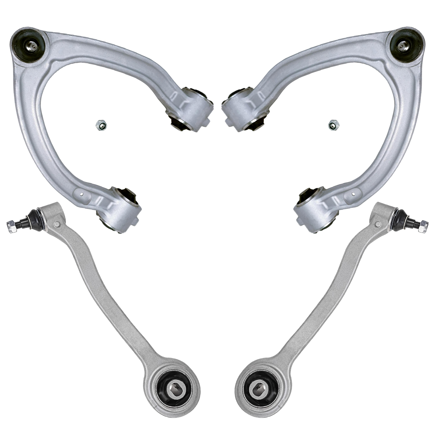 4pc Front Upper Lower Control Arms w/Ball Joints Kit