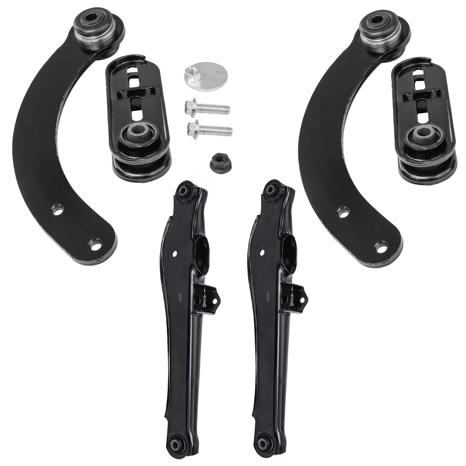 4pc Rear Upper Lower Control Arms Kit