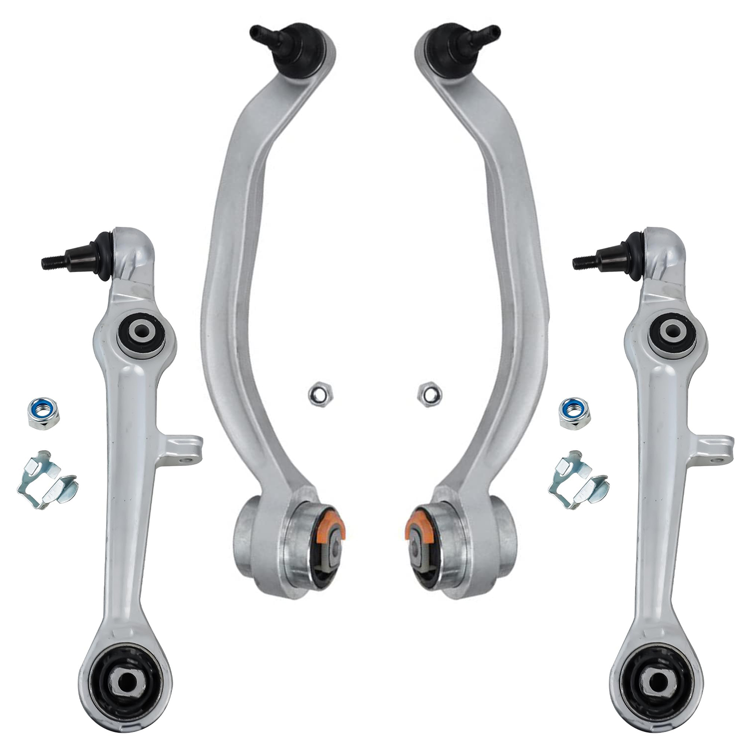 4pc Front Lower Forward Rearward Control Arms w/Ball Joints Kit