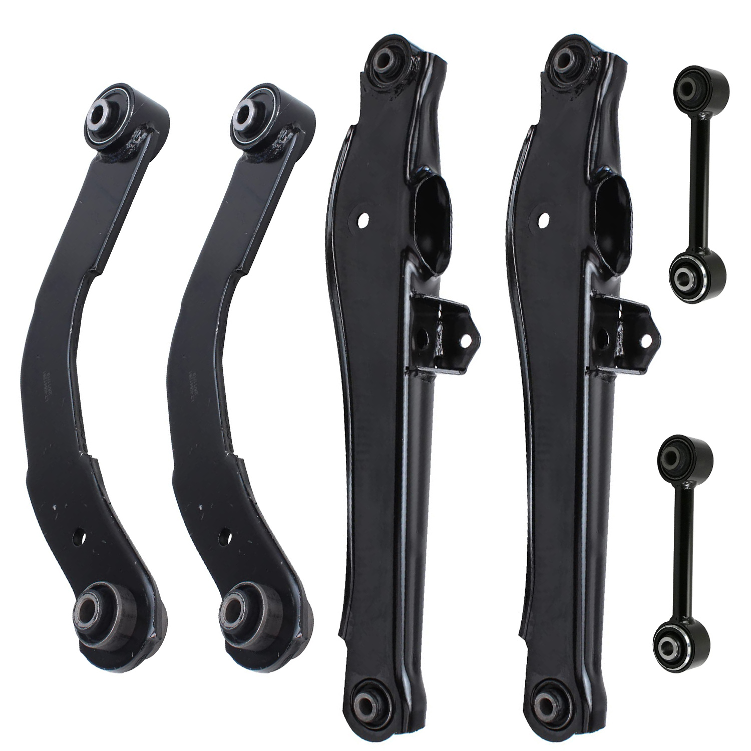 6pc Rear Upper Lower Forward Control Arms Suspension Kit