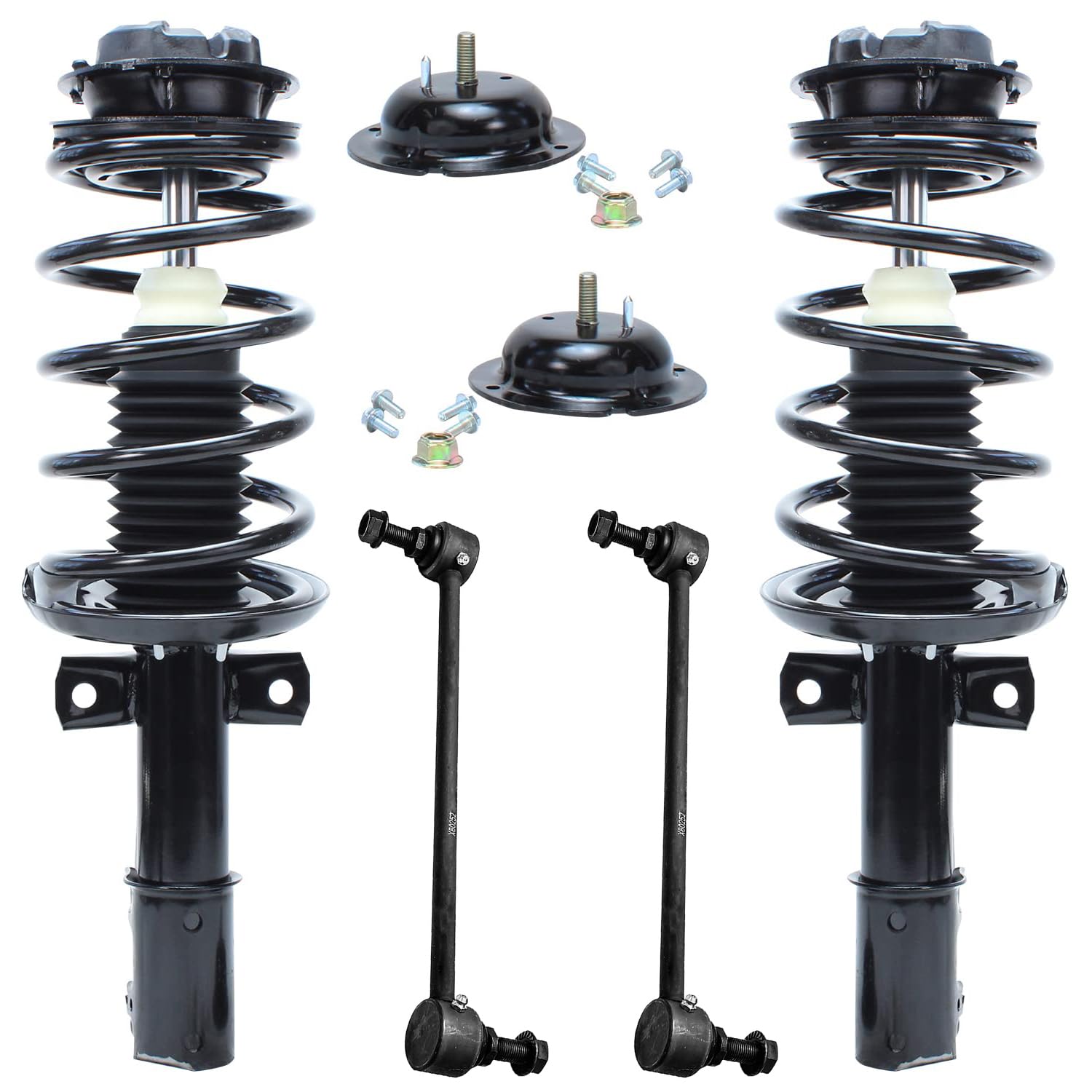 4pc Front Struts Sway Bar Links Suspension Kit