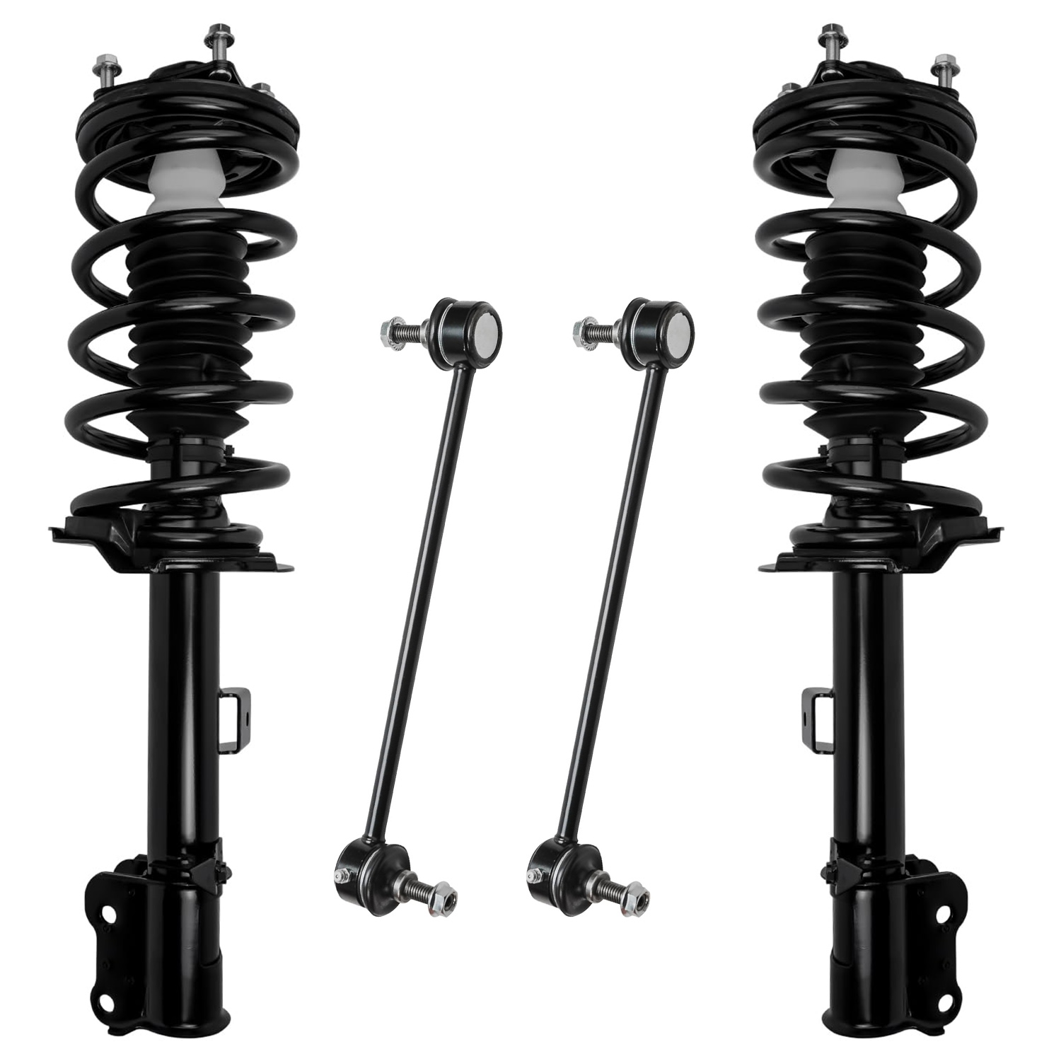 4pc Front Struts Sway Bar Links Suspension Kit