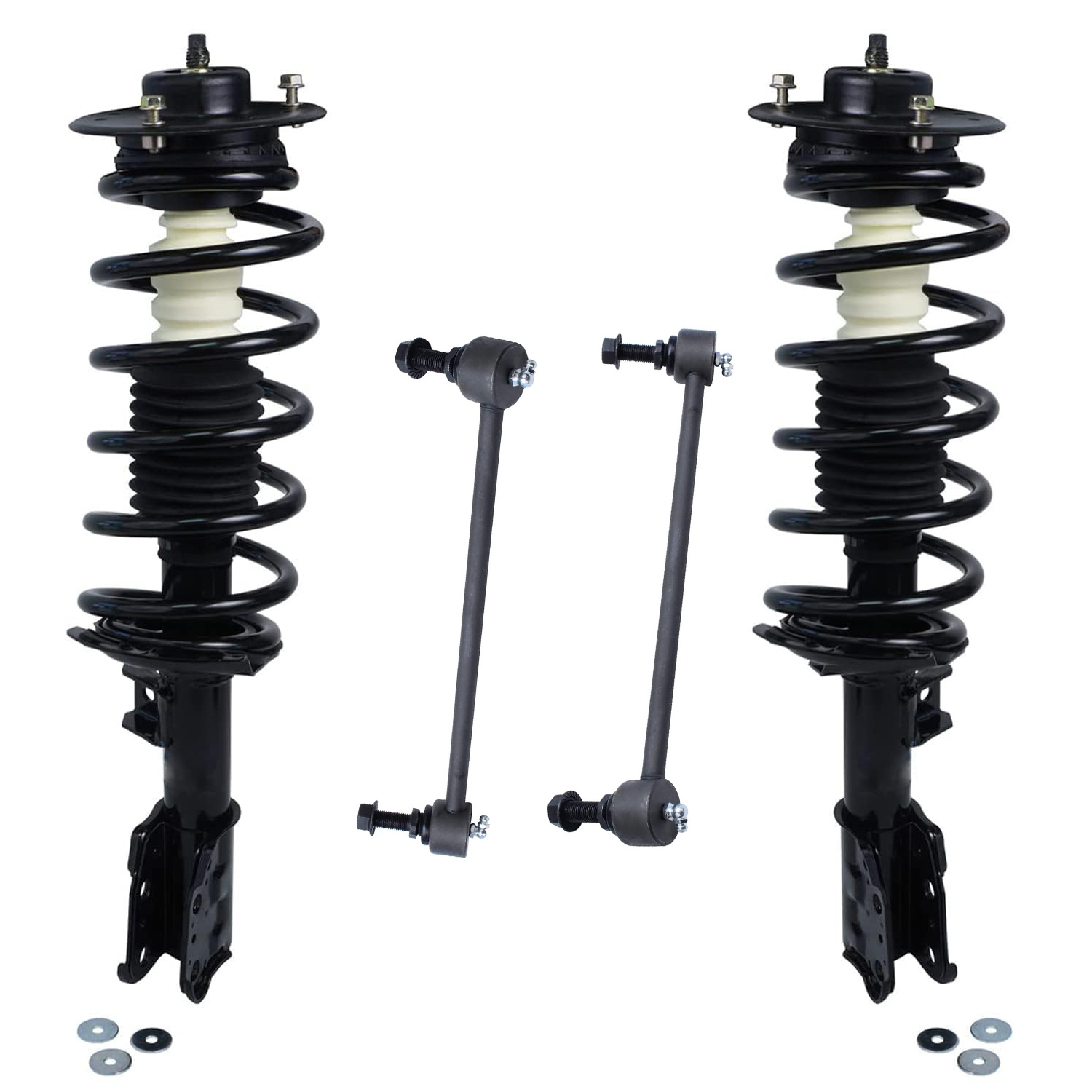 4pc Front Struts Sway Bar Links Suspension Kit