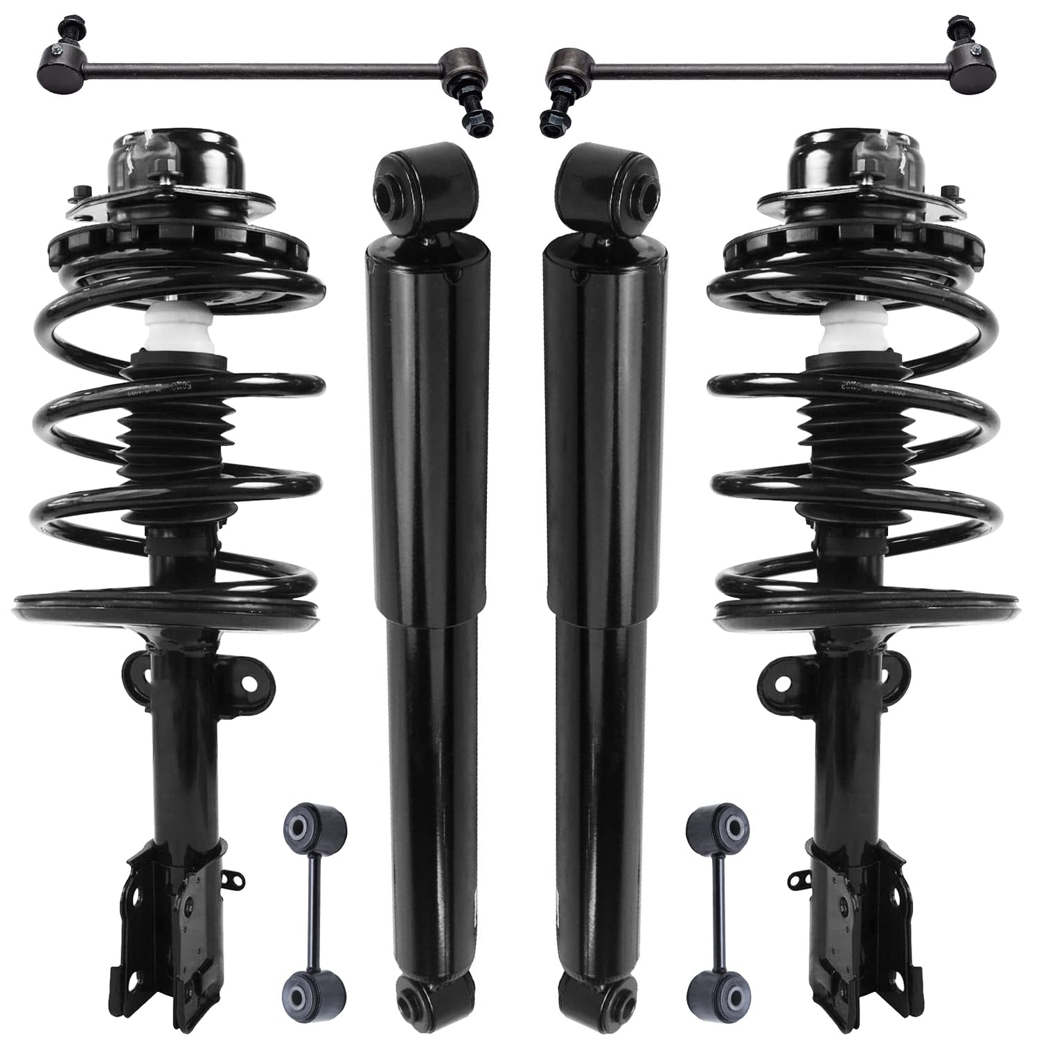 8pc Front Struts Rear Shocks Sway Bar Links Suspension Kit