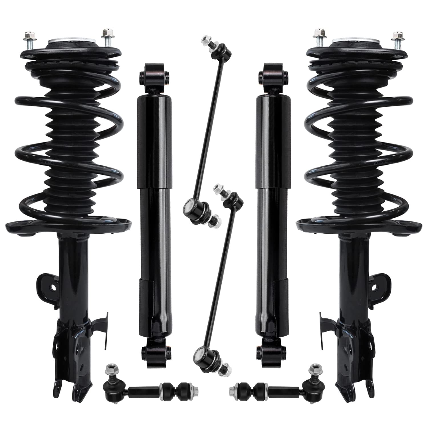 8pc Front Struts Rear Shocks Sway Bar Links Suspension Kit