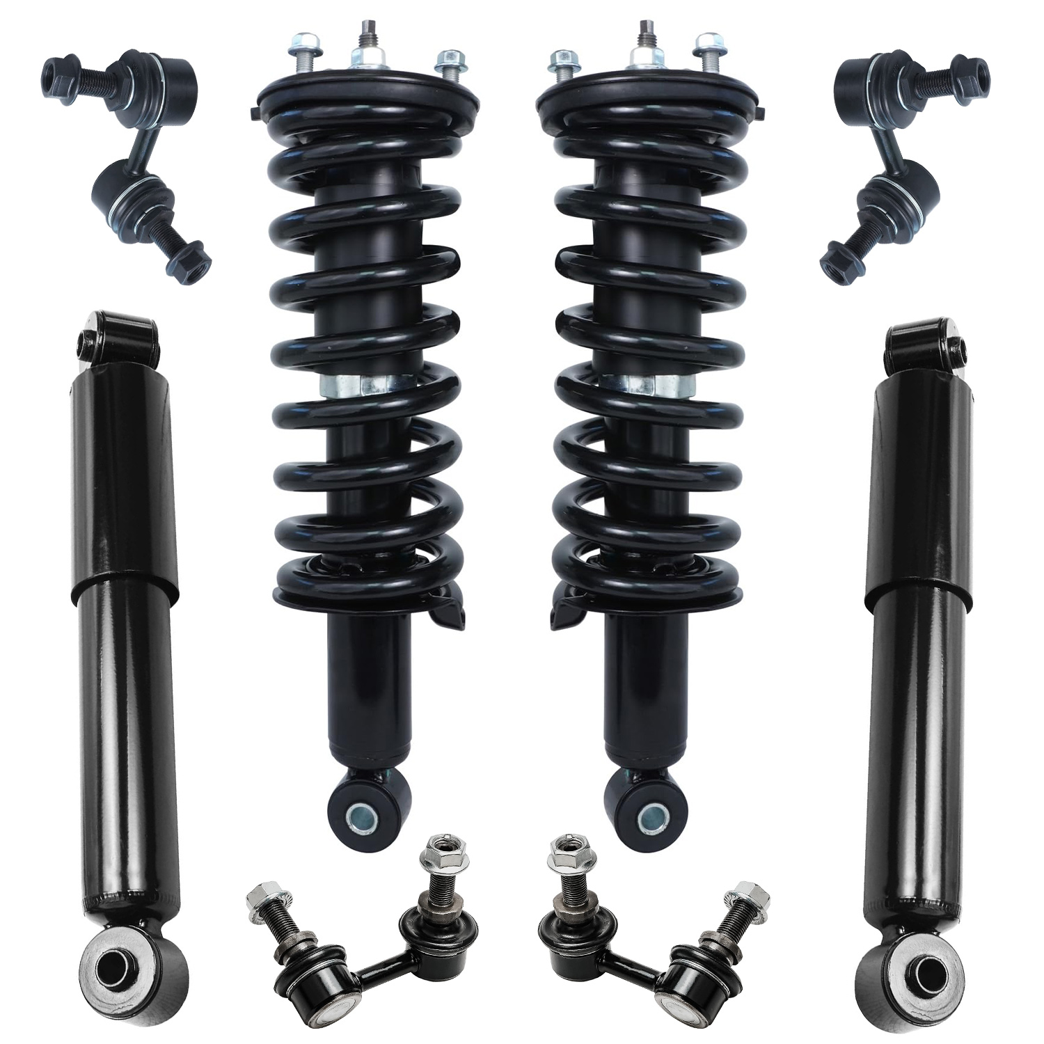 8pc Front Struts Rear Shocks Suspension Kit