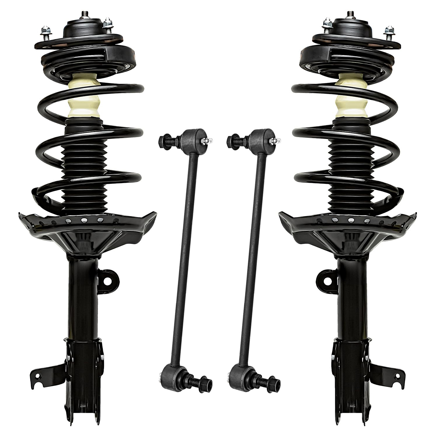 4pc Front Struts Sway Bar Links Suspension Kit