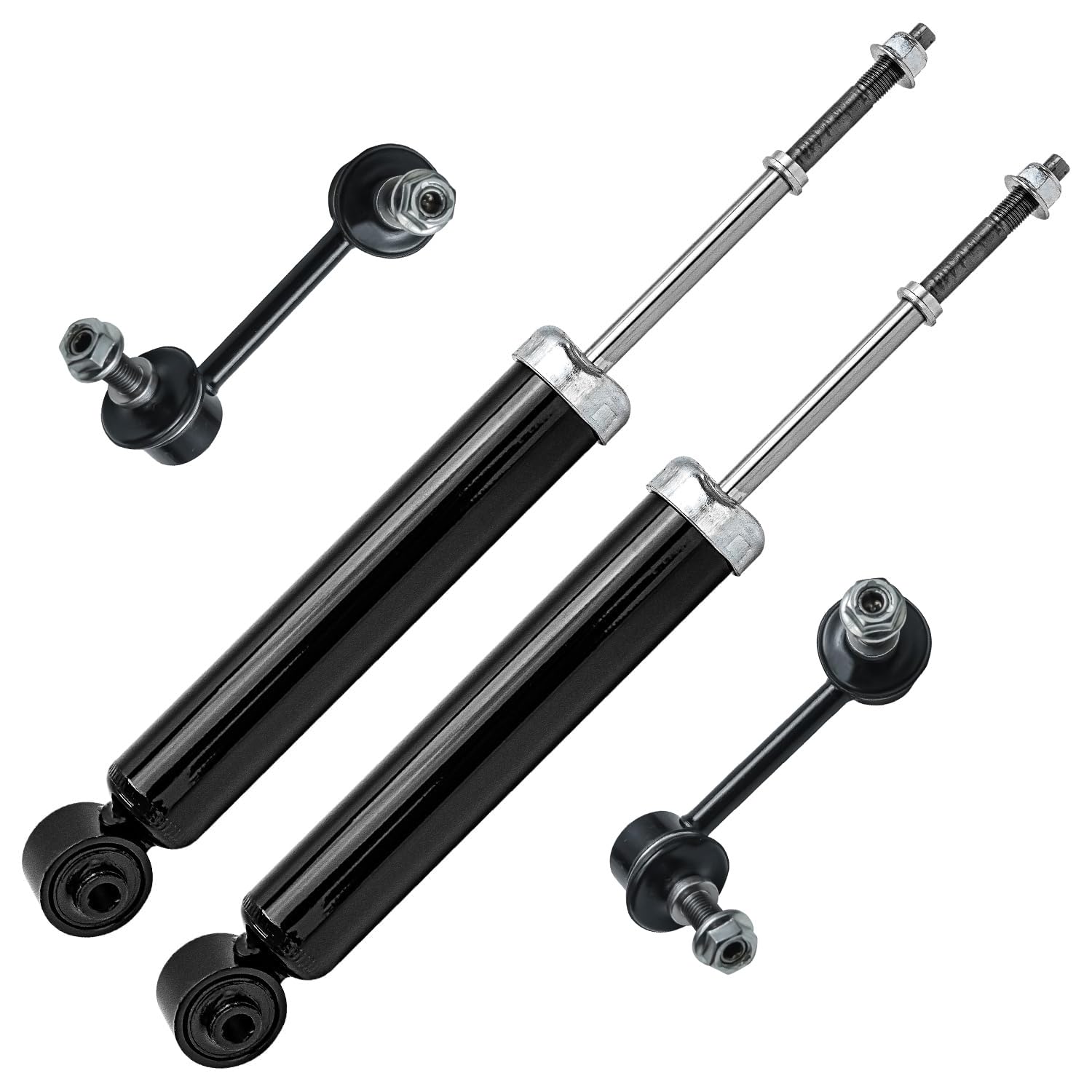 4pc Rear Shocks Sway Bar Links Suspension Kit