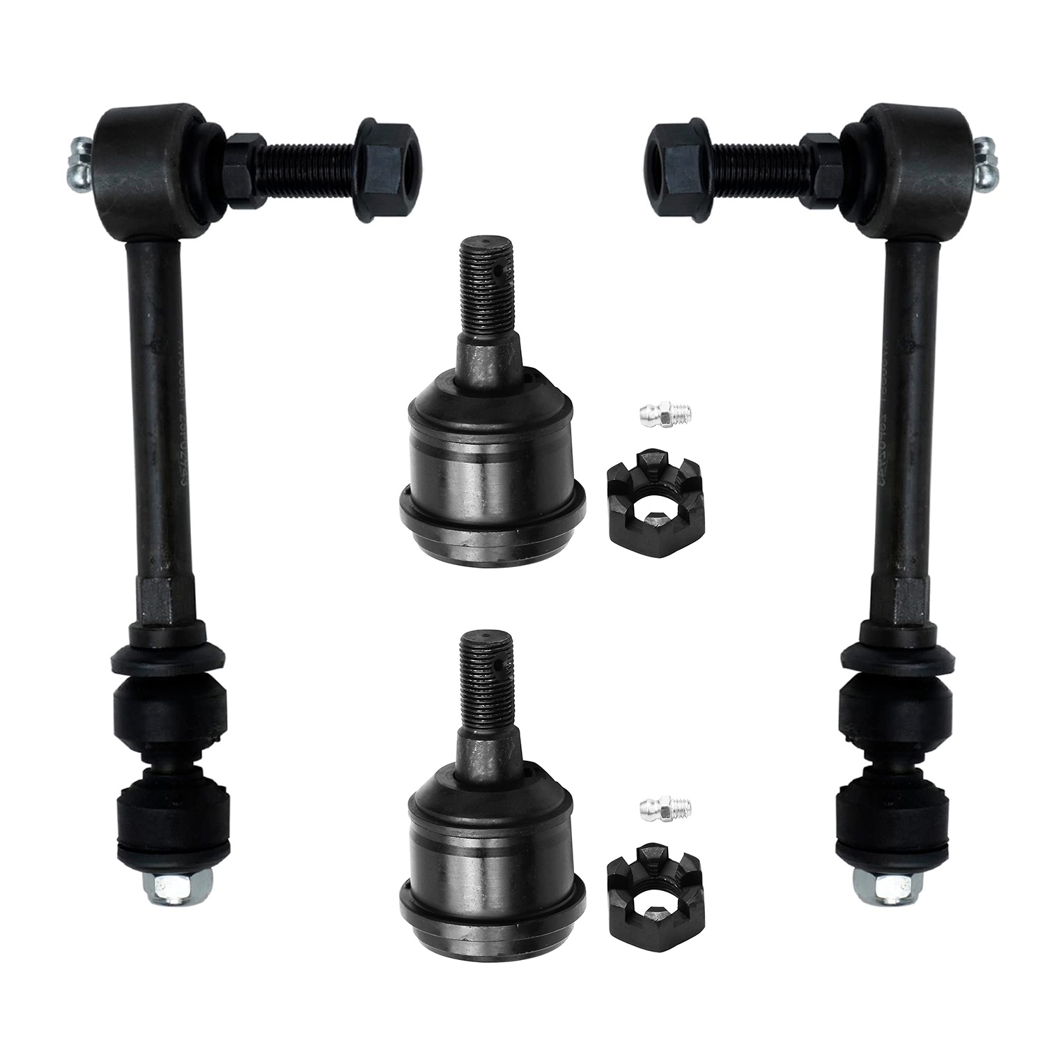 4pc Front Upper Ball Joints Sway Bar Links Suspension Kit