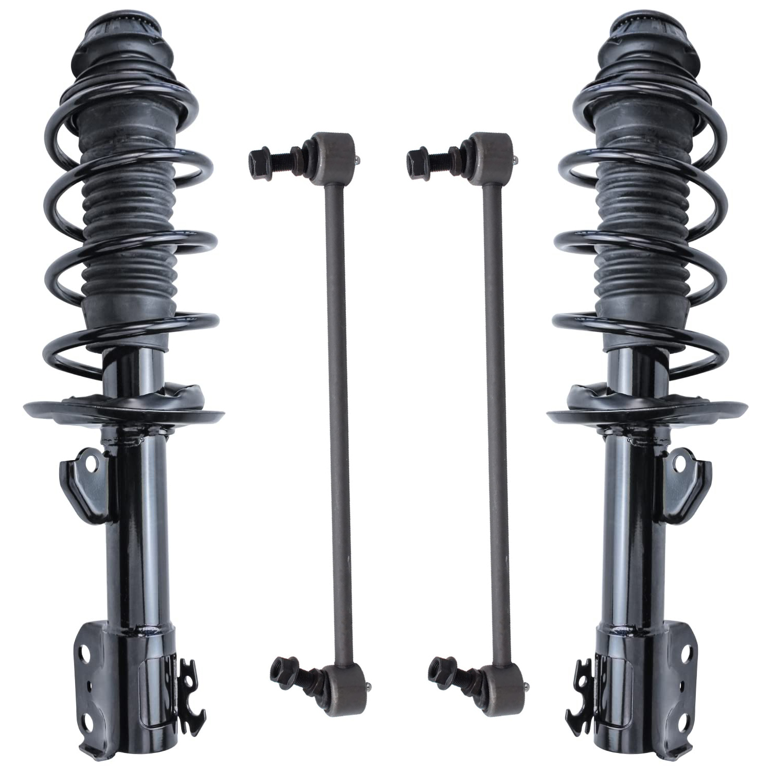 4pc Front Struts Sway Bar Links Suspension Kit