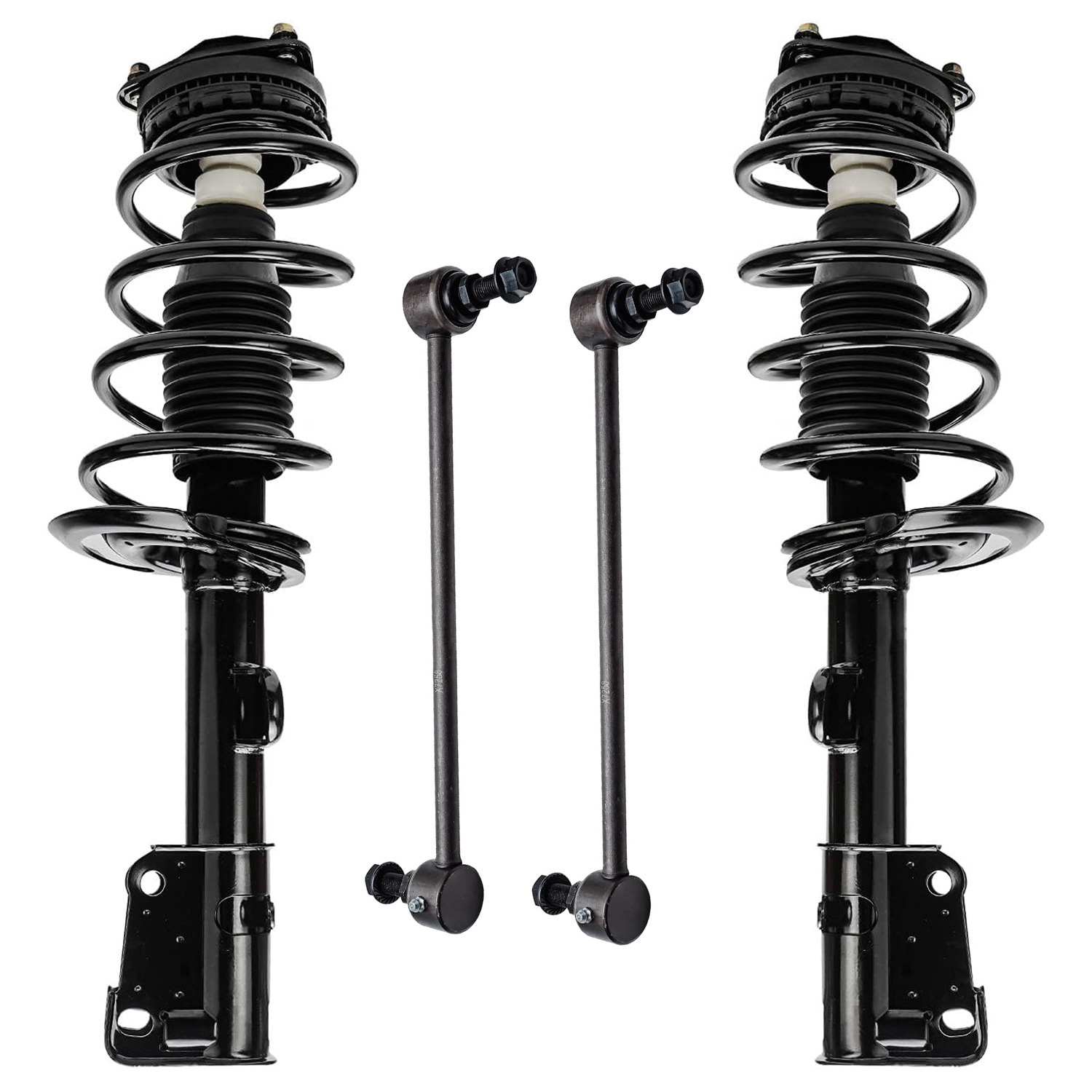 4pc Front Struts Sway Bar Links Suspension Kit