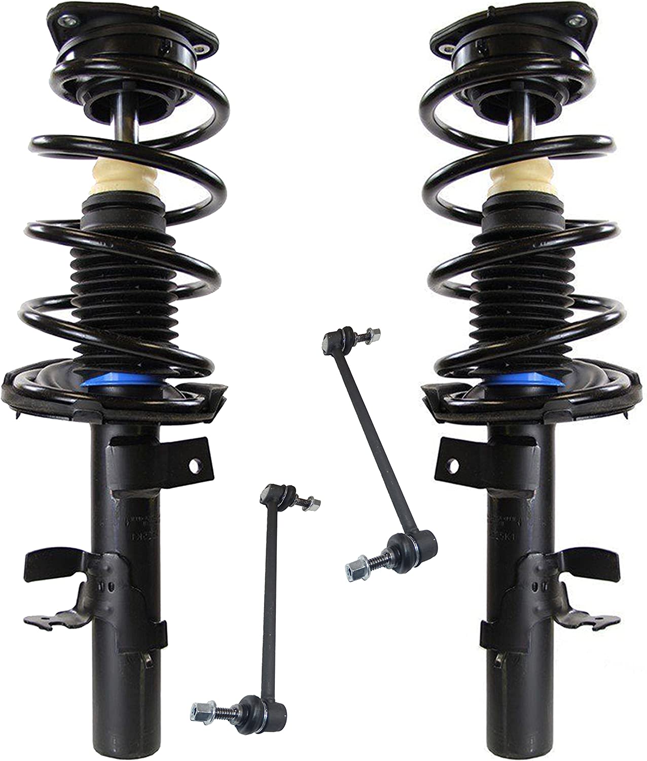 4pc Front Struts Sway Bar Links Suspension Kit