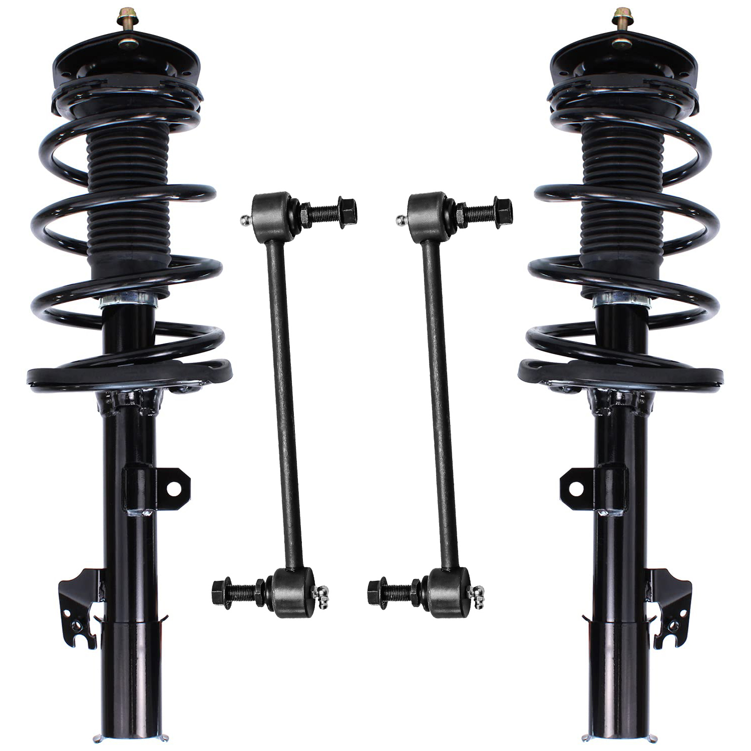 4pc Front Struts Sway Bar Links Suspension Kit