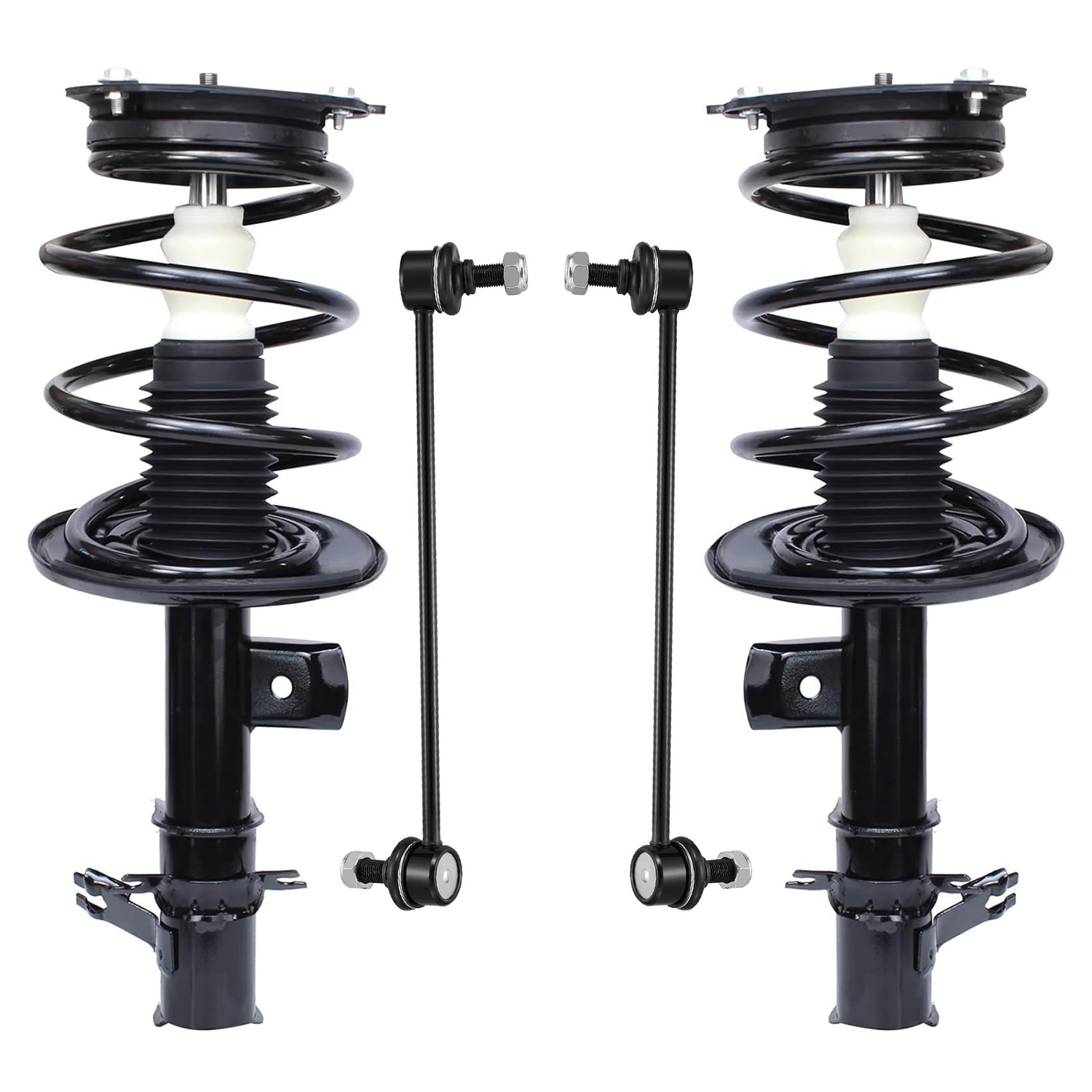 4pc Front Struts Sway Bar Links Suspension Kit