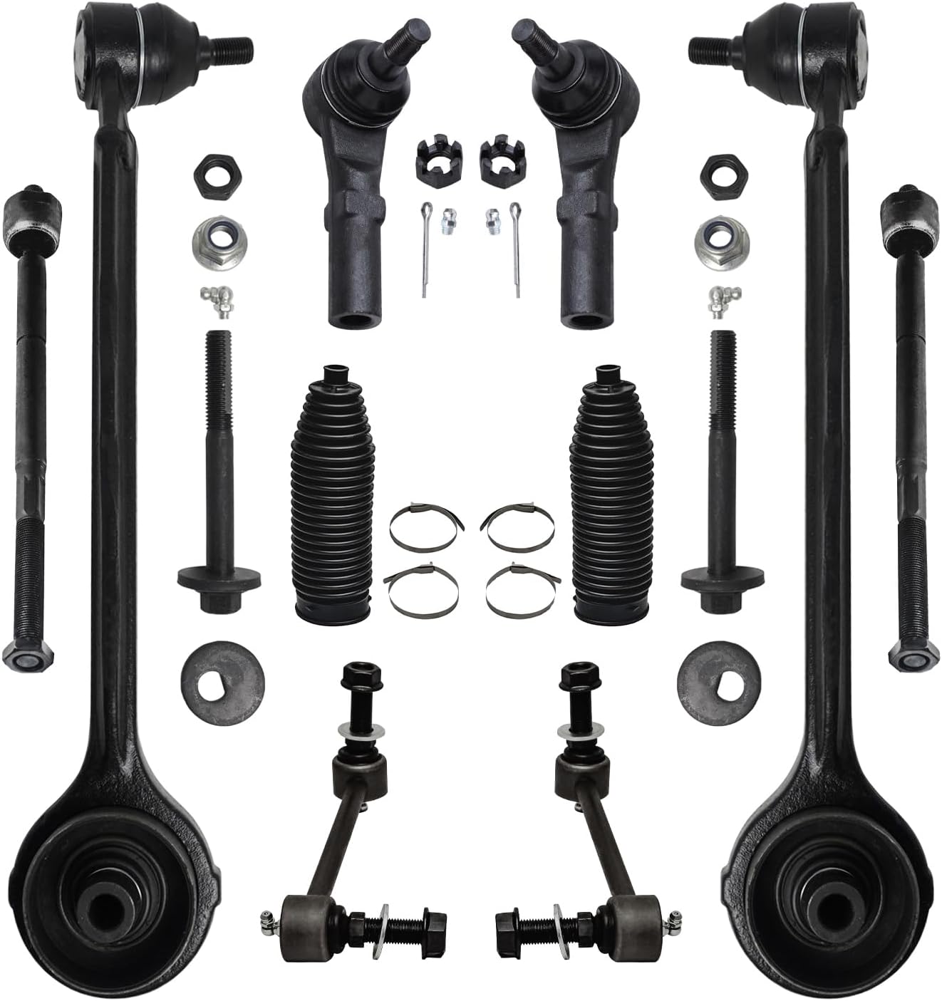 thumbnail interactive-video image 1 of TRQ Front Left Lower Forward Control Arm & Ball Joint Assembly For Mercedes C300 E350 4Matic 1 of 5