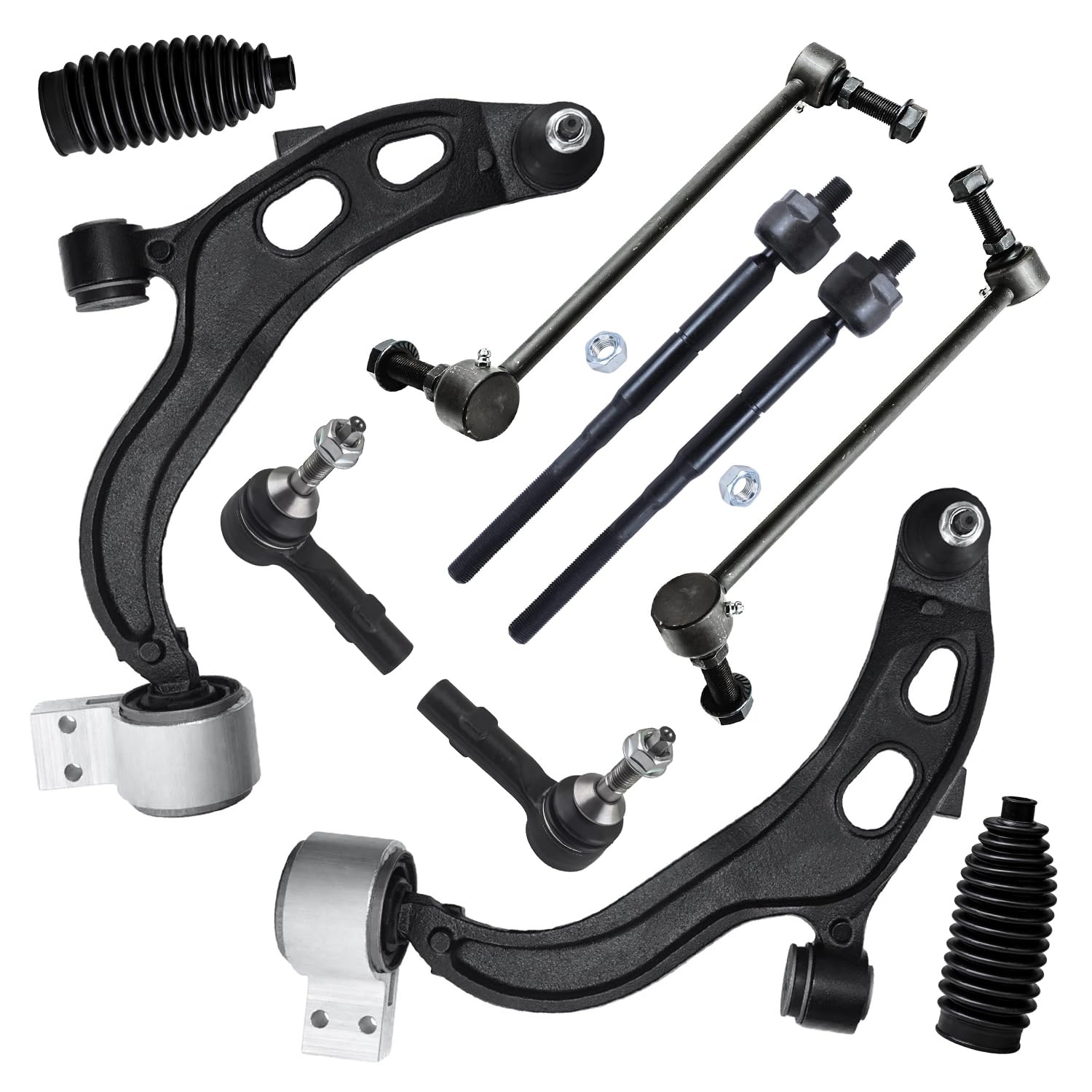 thumbnail image 2 of Front Lower Forward Control Arm & Ball Joint Tension Strut Pair For BMW 3-Series (2012-2017) – AM Autoparts 2 of 6