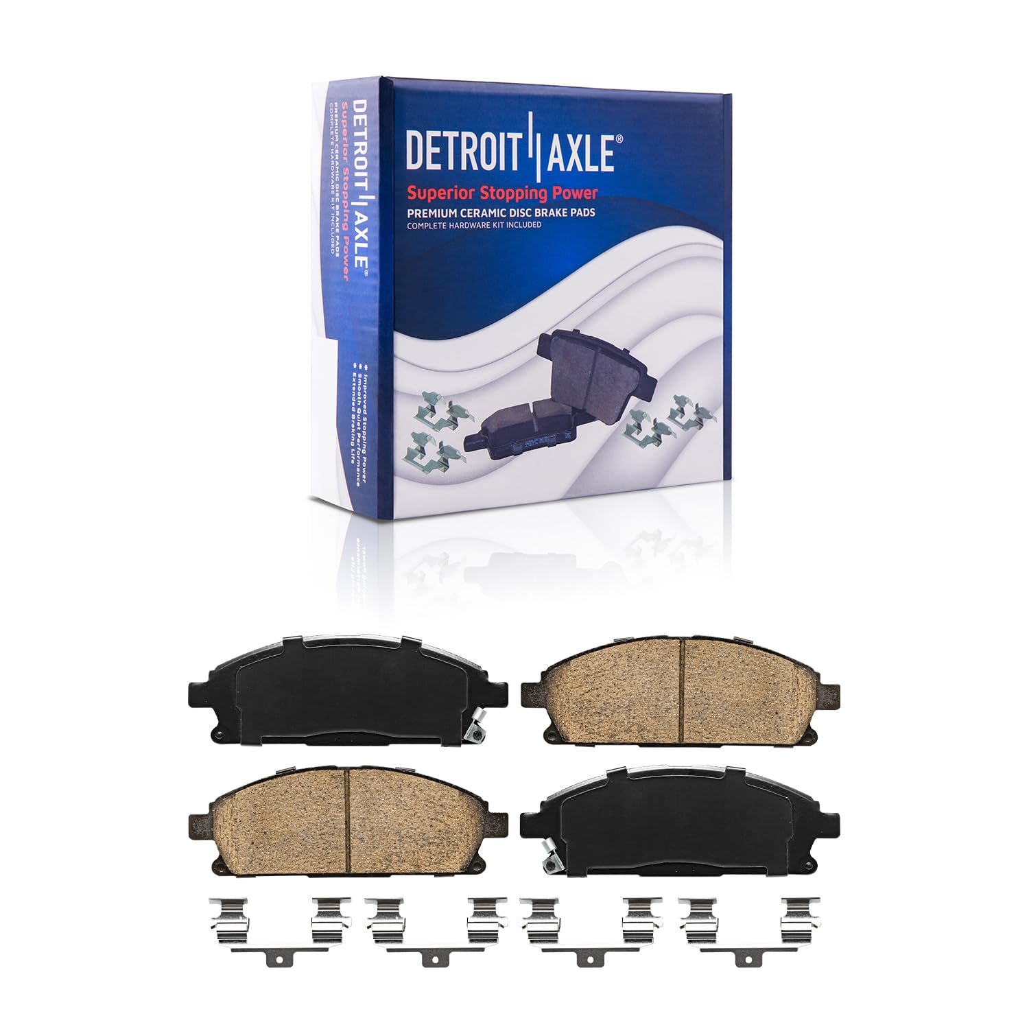 Detroit Axle - Front Rear Drilled Rotors Brake Pads for 2003 2004-2006 Acura MDX — image 6