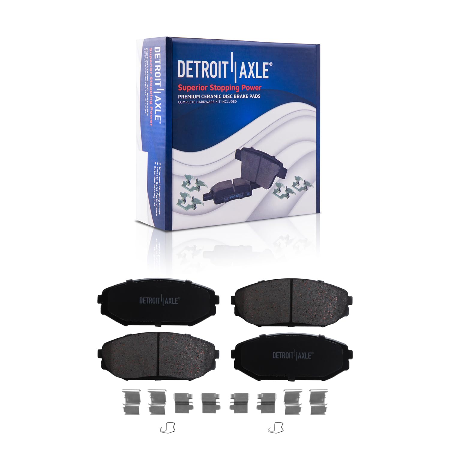 Detroit Axle - Front  Rear Drilled Rotors Brake Pads for 2001-2002 Acura MDX — image 6