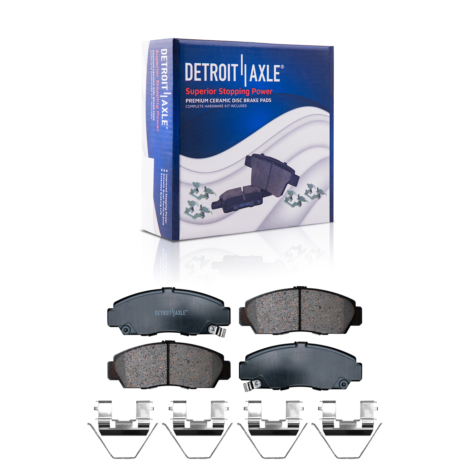 Detroit Axle - Front Rear Drilled Rotors Brake Pads for Acura TSX Honda Accord — image 6